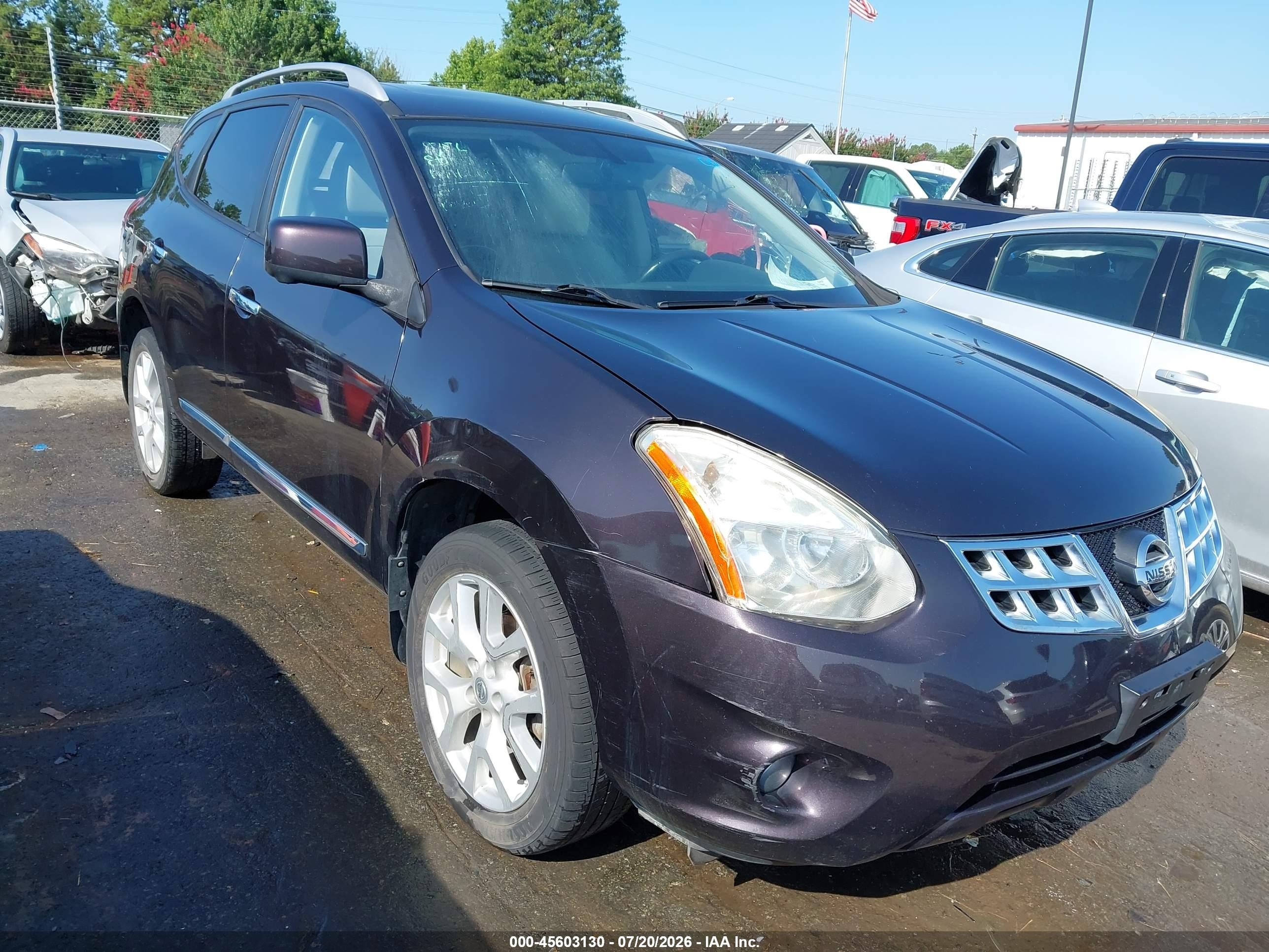2012 Nissan Rogue Sv W/sl Pkg Burgundy vin: JN8AS5MVXCW373473