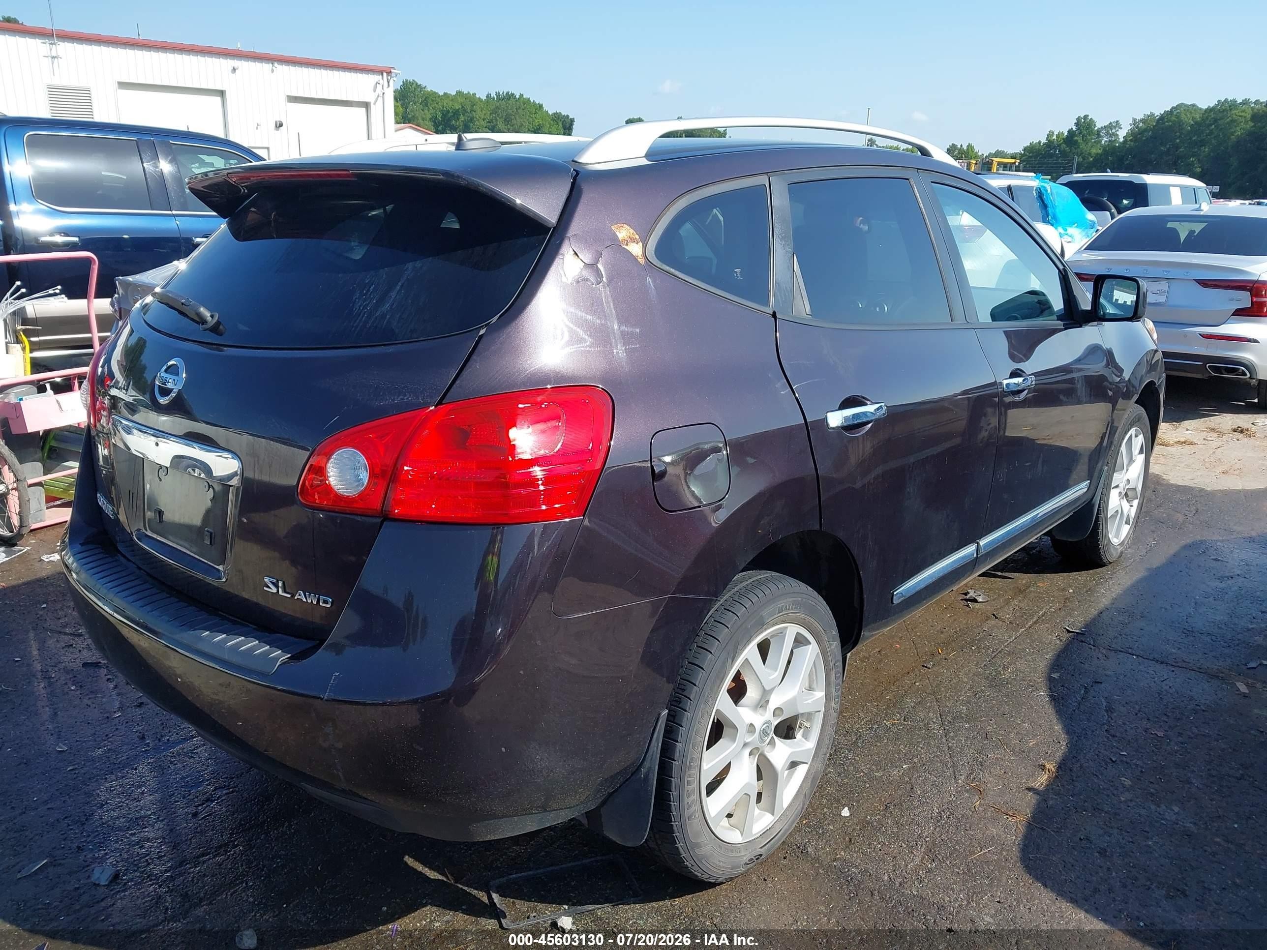 2012 Nissan Rogue Sv W/sl Pkg Burgundy vin: JN8AS5MVXCW373473