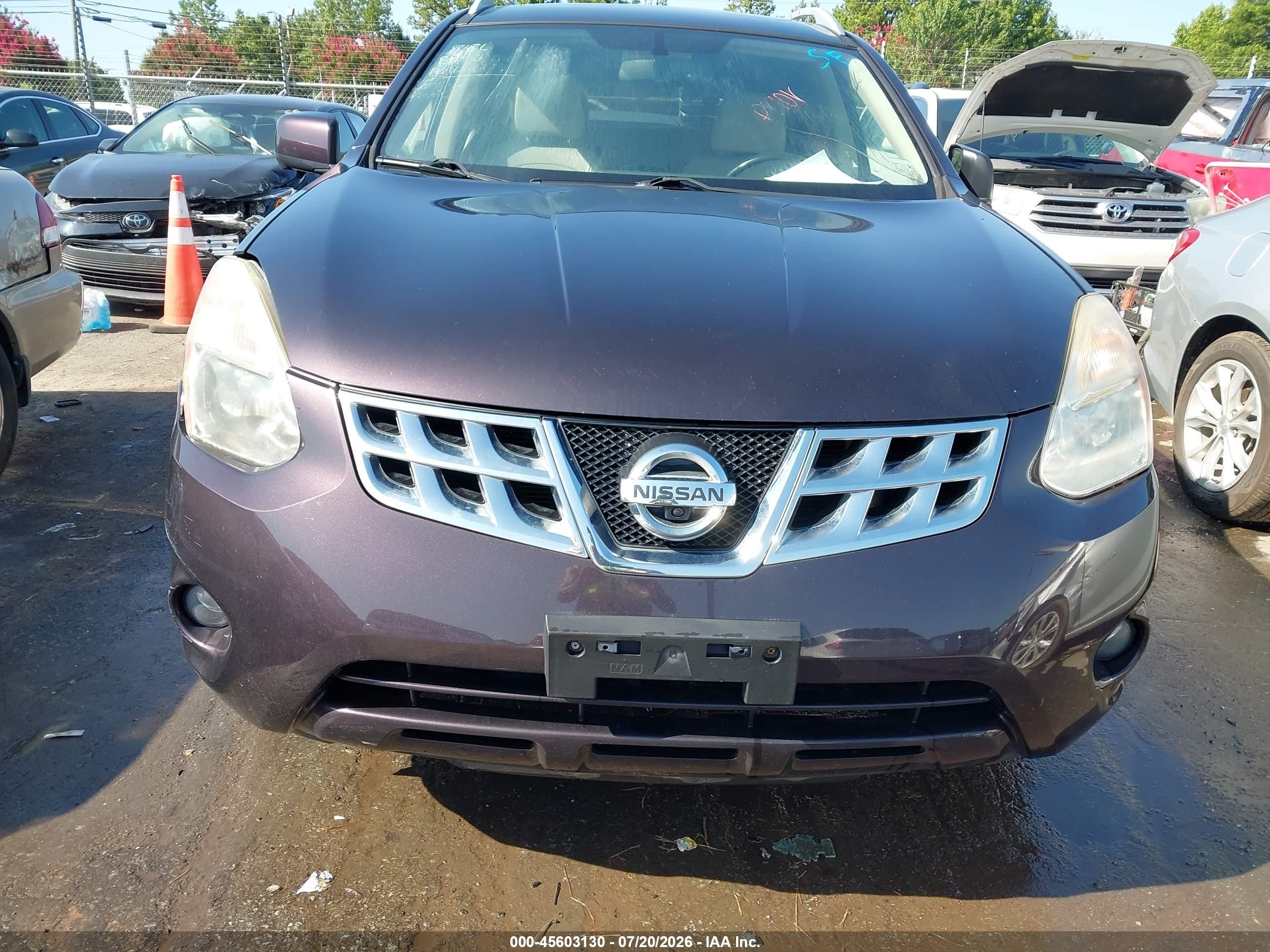 2012 Nissan Rogue Sv W/sl Pkg Burgundy vin: JN8AS5MVXCW373473