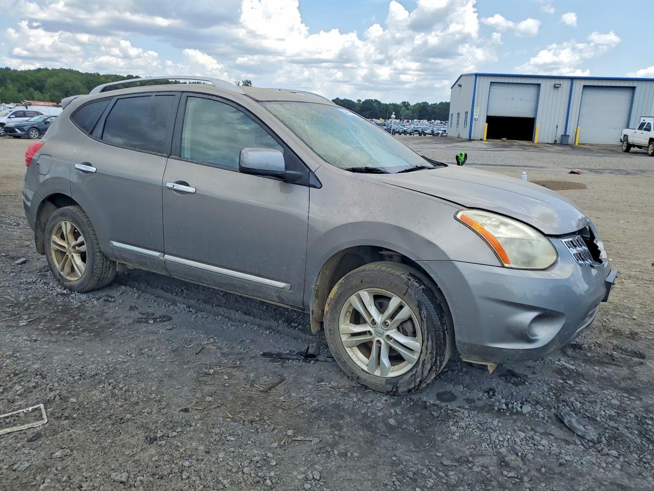 2012 Nissan Rogue S Silver vin: JN8AS5MVXCW384182