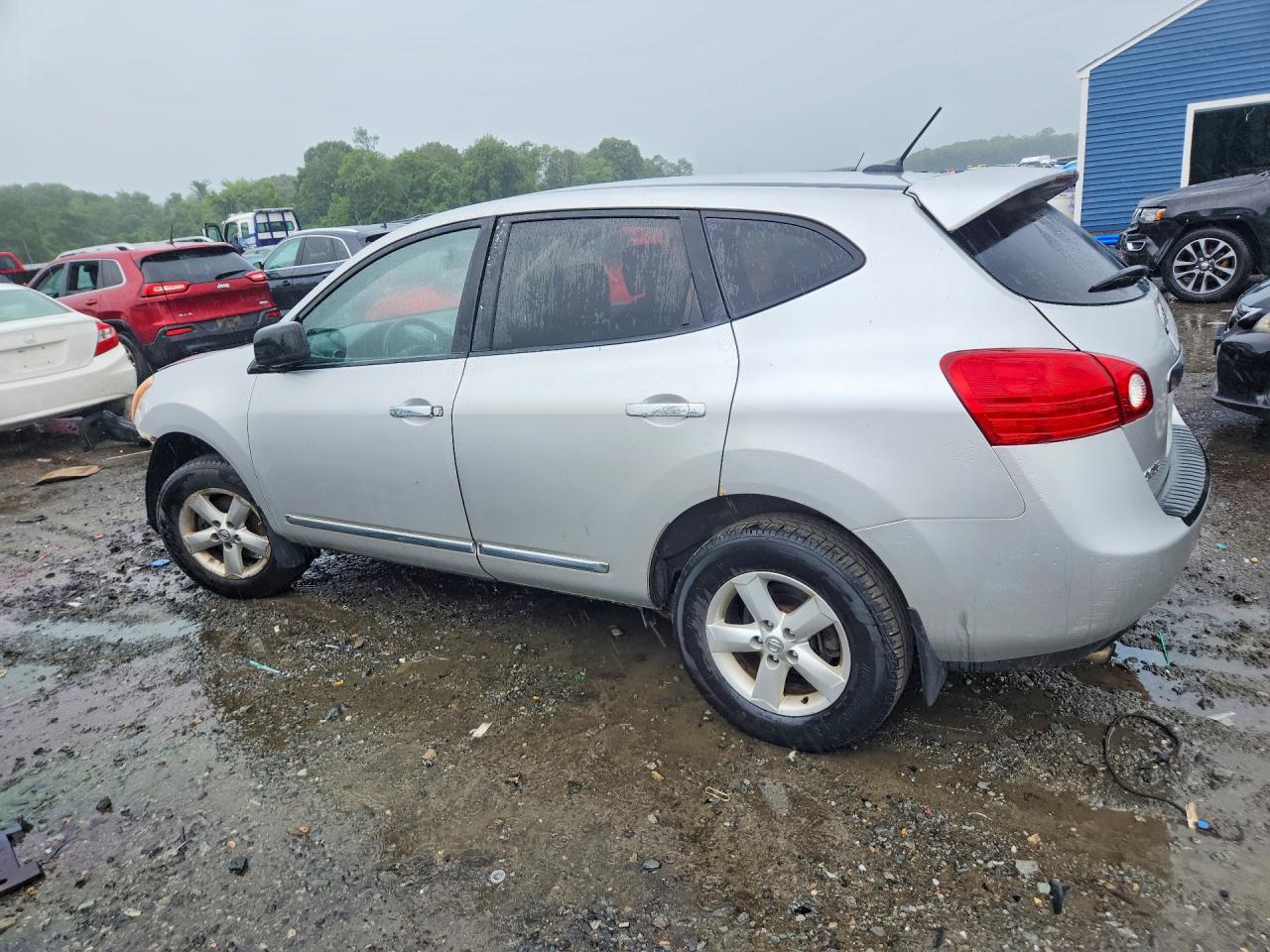 2012 Nissan Rogue S Silver vin: JN8AS5MVXCW388426