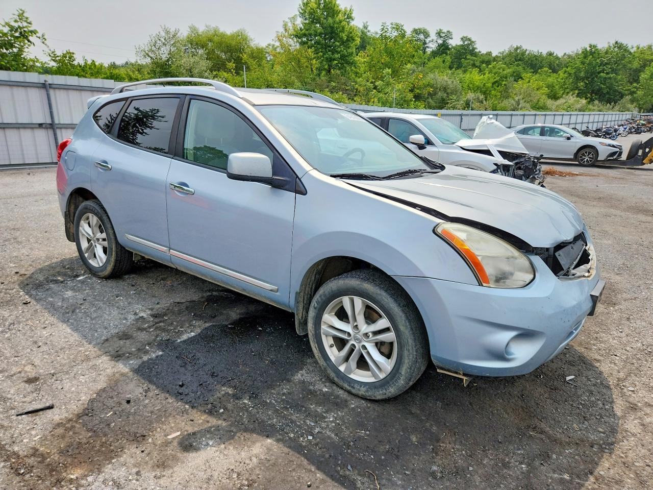 2012 Nissan Rogue S Silver vin: JN8AS5MVXCW390337