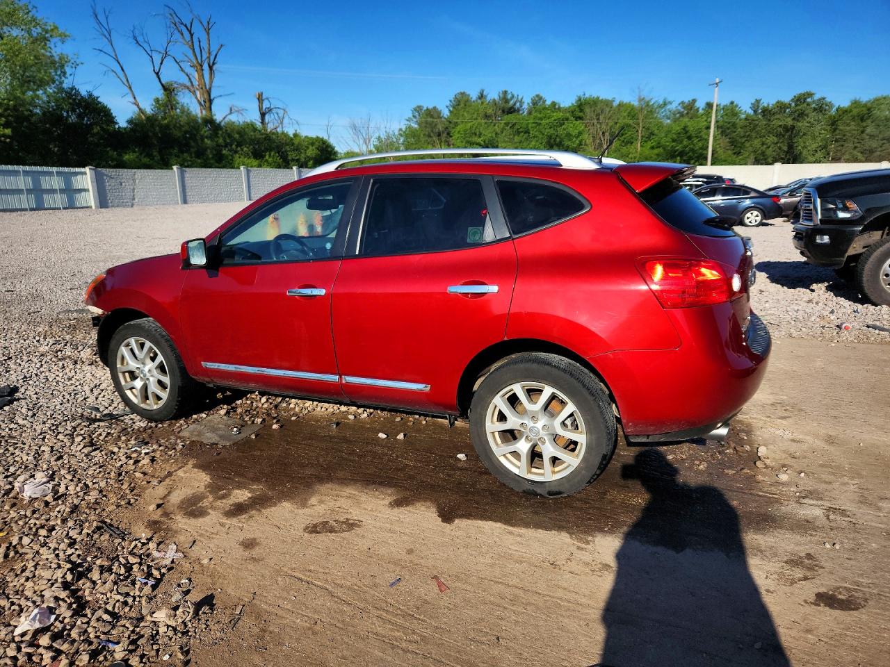 2012 Nissan Rogue S Red vin: JN8AS5MVXCW390886