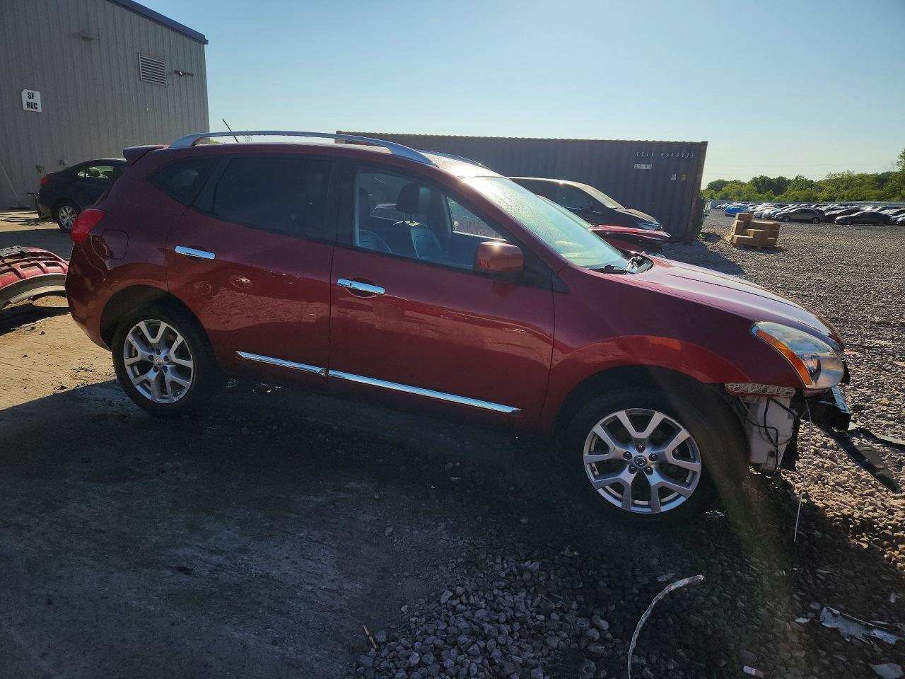 2012 Nissan Rogue S Red vin: JN8AS5MVXCW390886