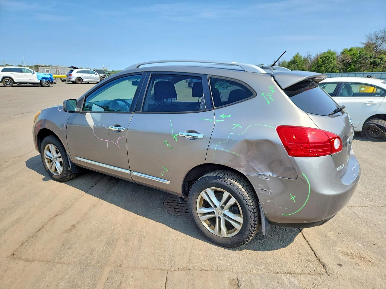 2012 Nissan Rogue S Gray vin: JN8AS5MVXCW395876