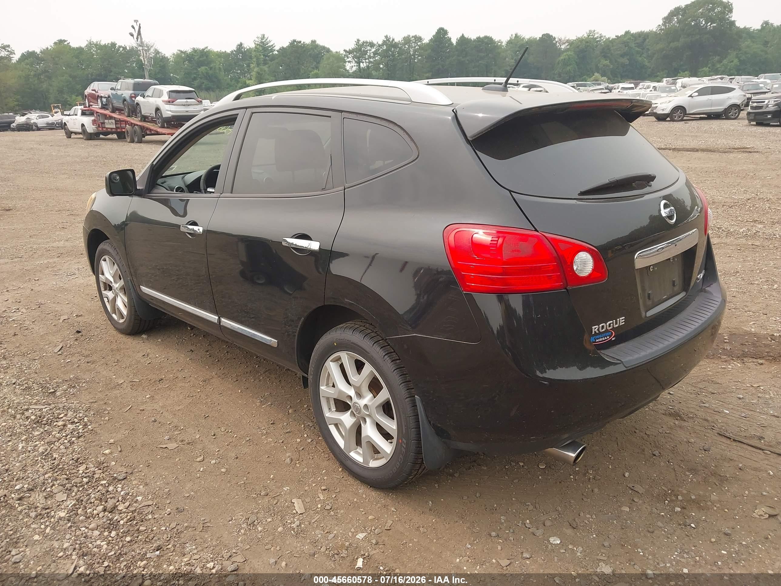 2012 Nissan Rogue Sv W/sl Pkg Black vin: JN8AS5MVXCW400221