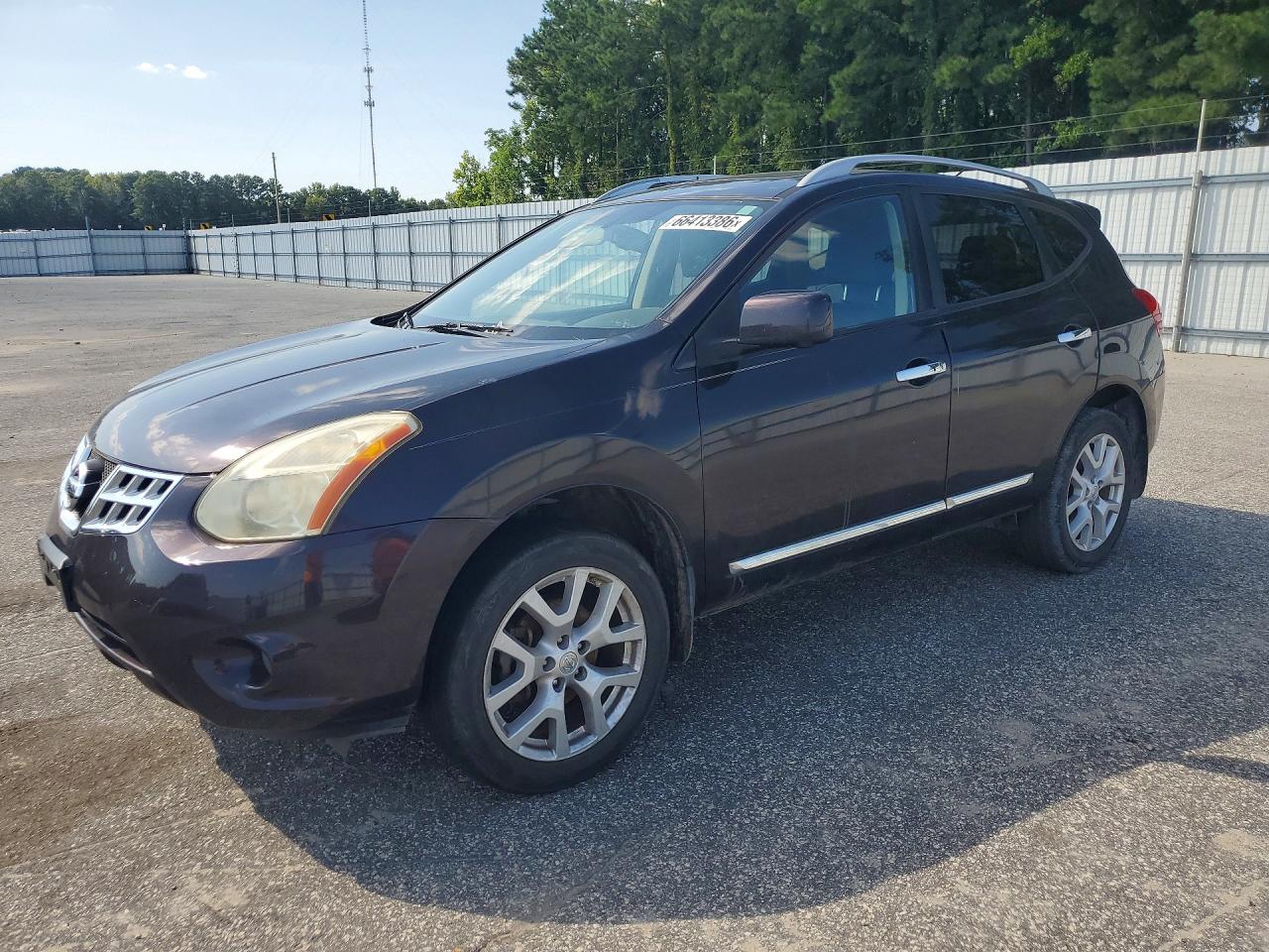 2012 Nissan Rogue S Black vin: JN8AS5MVXCW402034