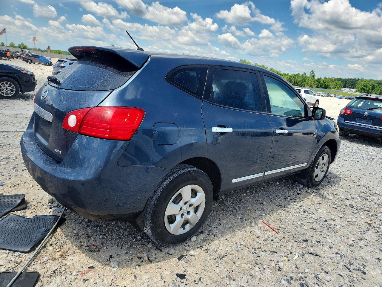 2012 Nissan Rogue S Blue vin: JN8AS5MVXCW419223