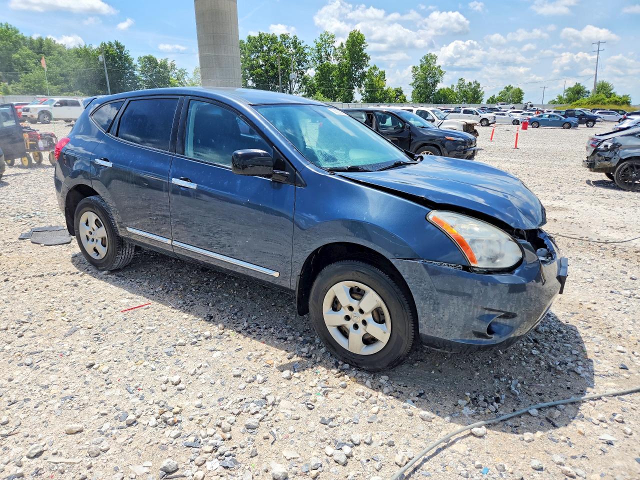 2012 Nissan Rogue S Blue vin: JN8AS5MVXCW419223