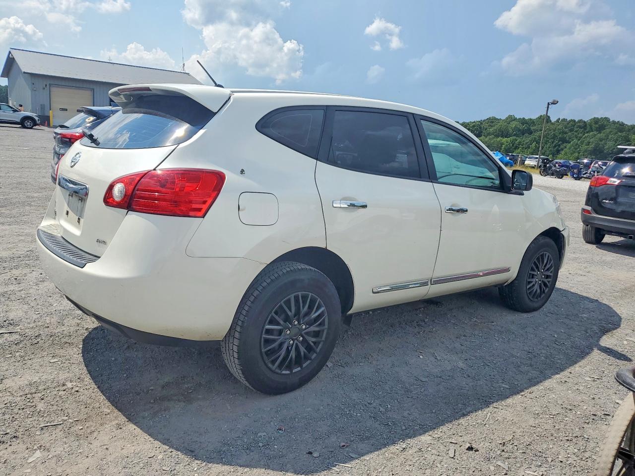 2012 Nissan Rogue S White vin: JN8AS5MVXCW420050