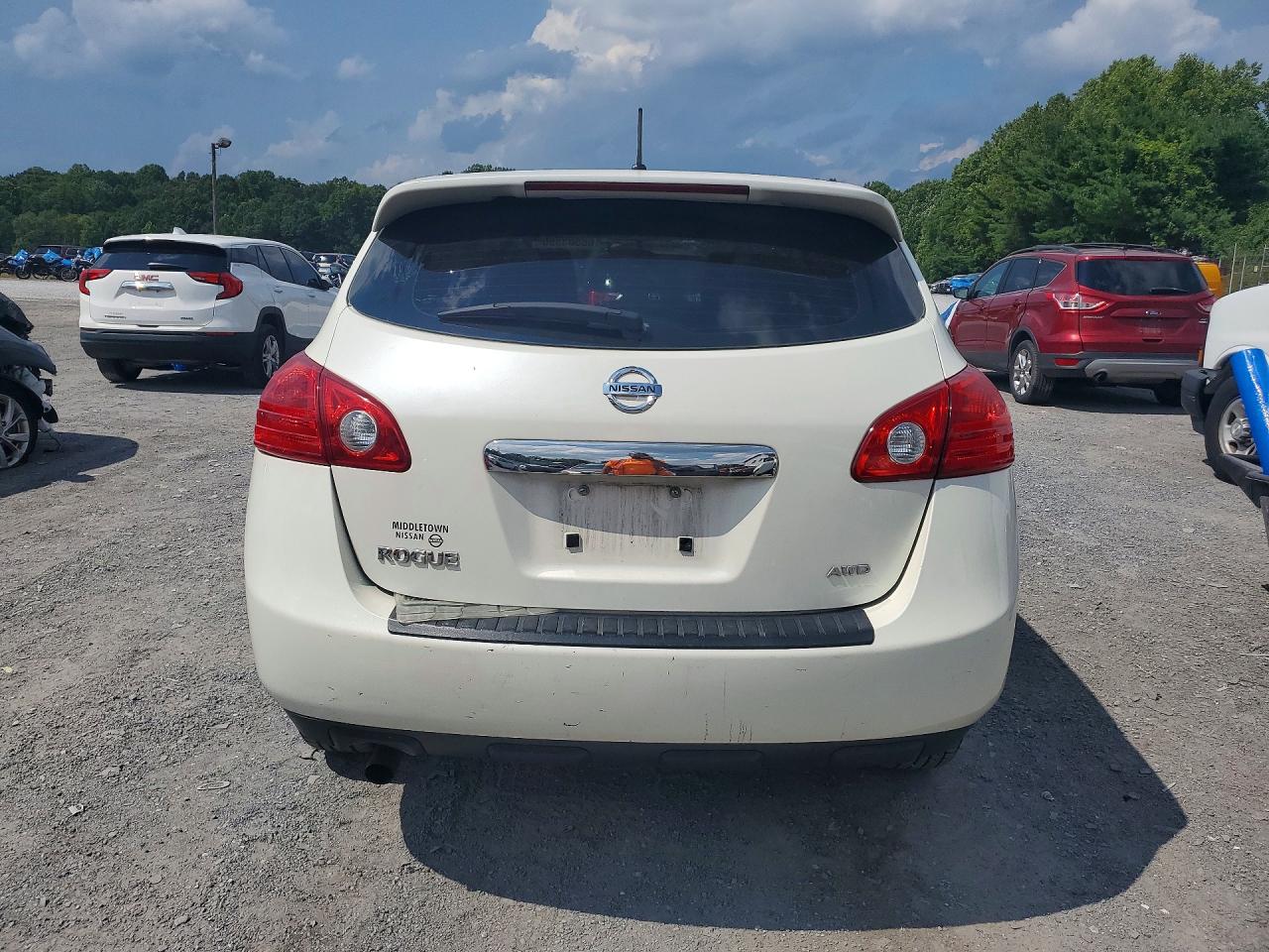 2012 Nissan Rogue S White vin: JN8AS5MVXCW420050