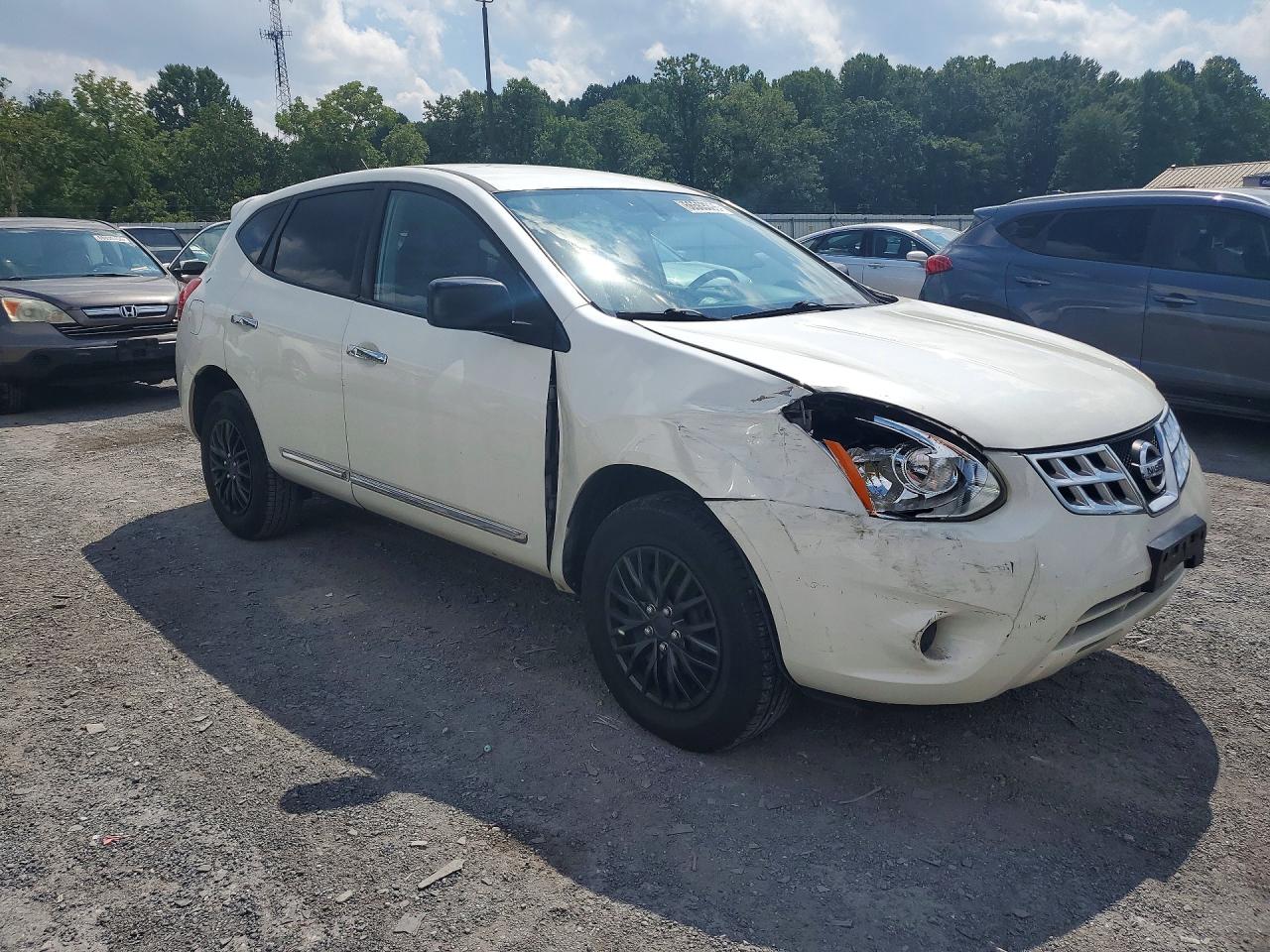 2012 Nissan Rogue S White vin: JN8AS5MVXCW420050