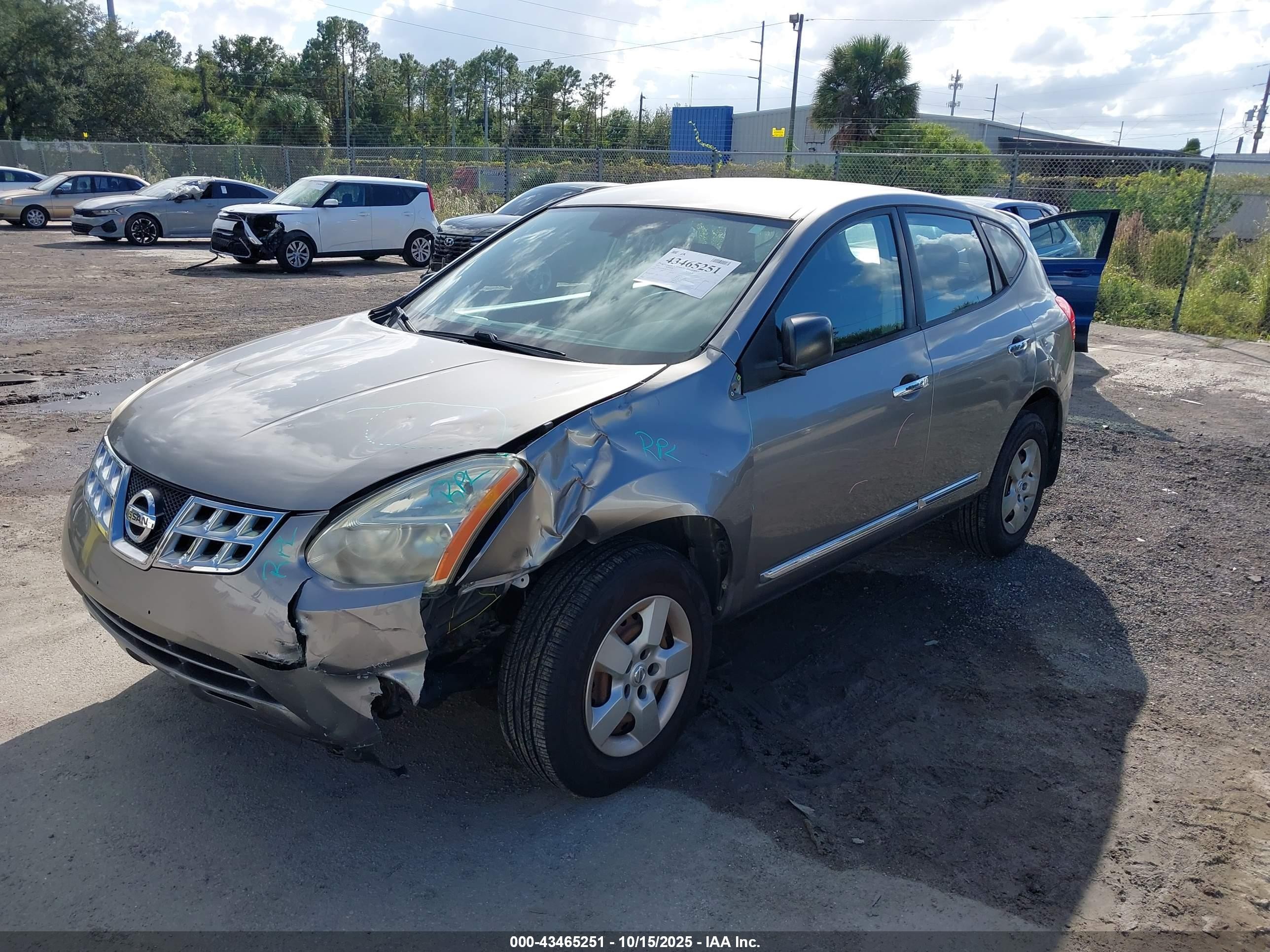 2012 Nissan Rogue S Gray vin: JN8AS5MVXCW702527