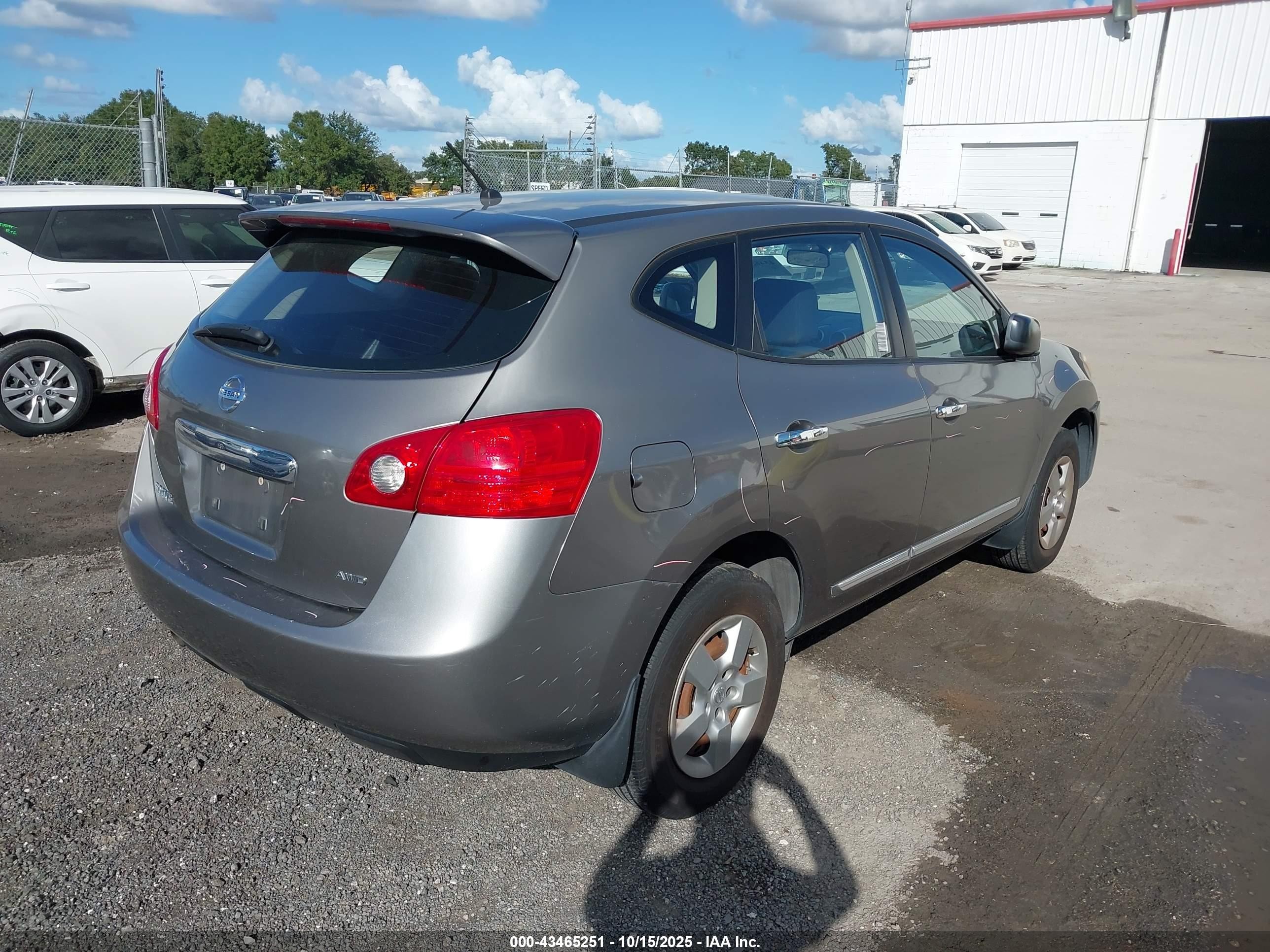 2012 Nissan Rogue S Gray vin: JN8AS5MVXCW702527