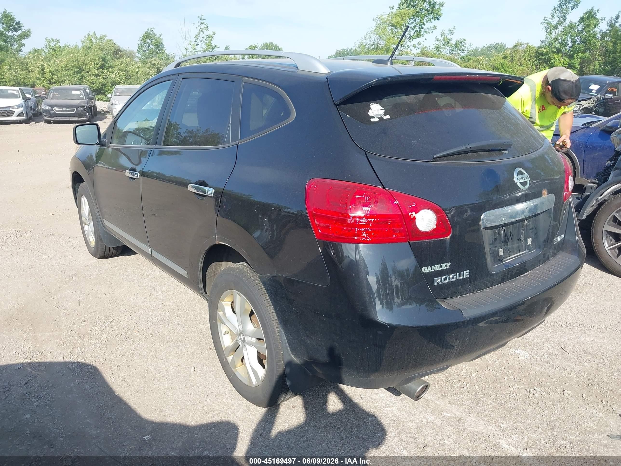 2012 Nissan Rogue Sv Black vin: JN8AS5MVXCW708604