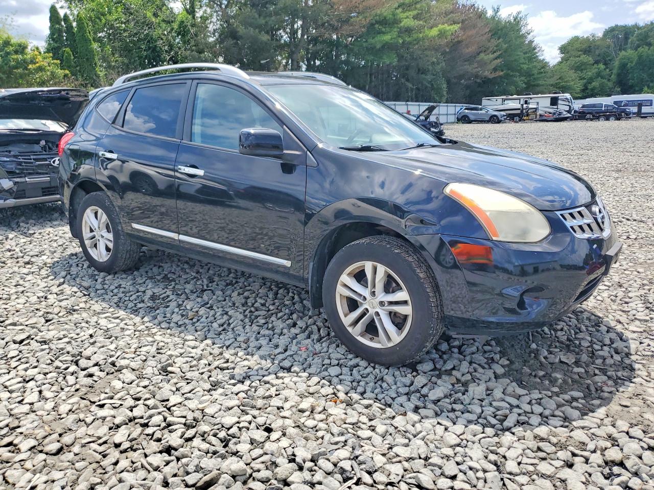 2012 Nissan Rogue S Black vin: JN8AS5MVXCW709249