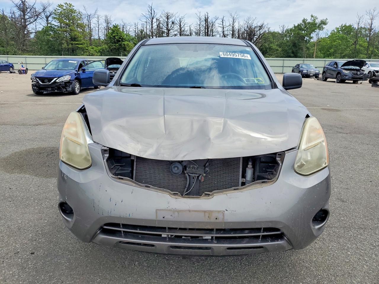 2012 Nissan Rogue S Silver vin: JN8AS5MVXCW712975