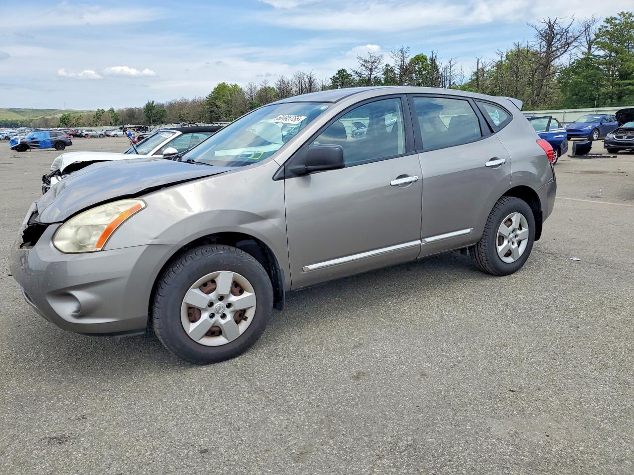 2012 Nissan Rogue S Silver vin: JN8AS5MVXCW712975