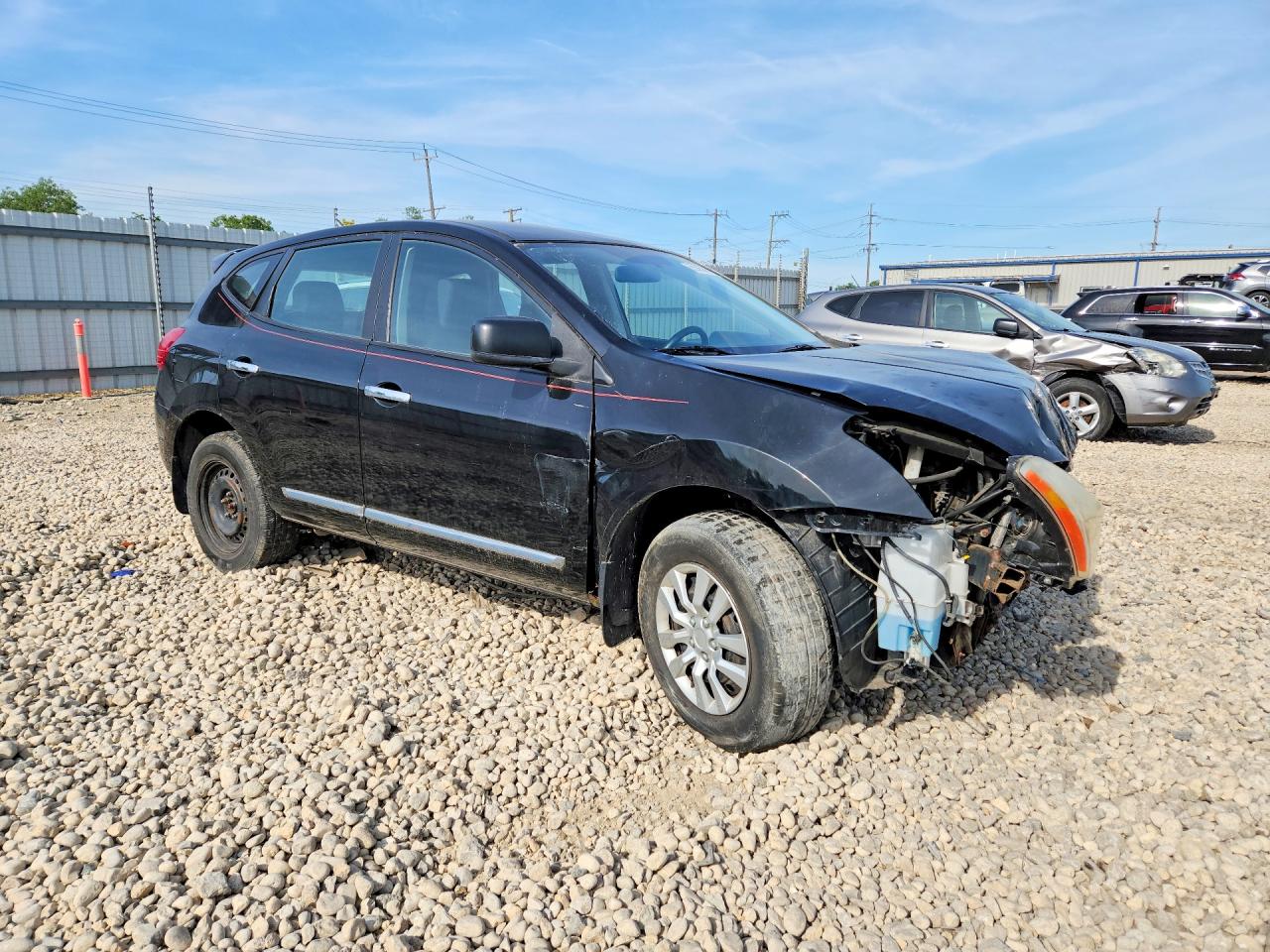 2012 Nissan Rogue S Black vin: JN8AS5MVXCW714032