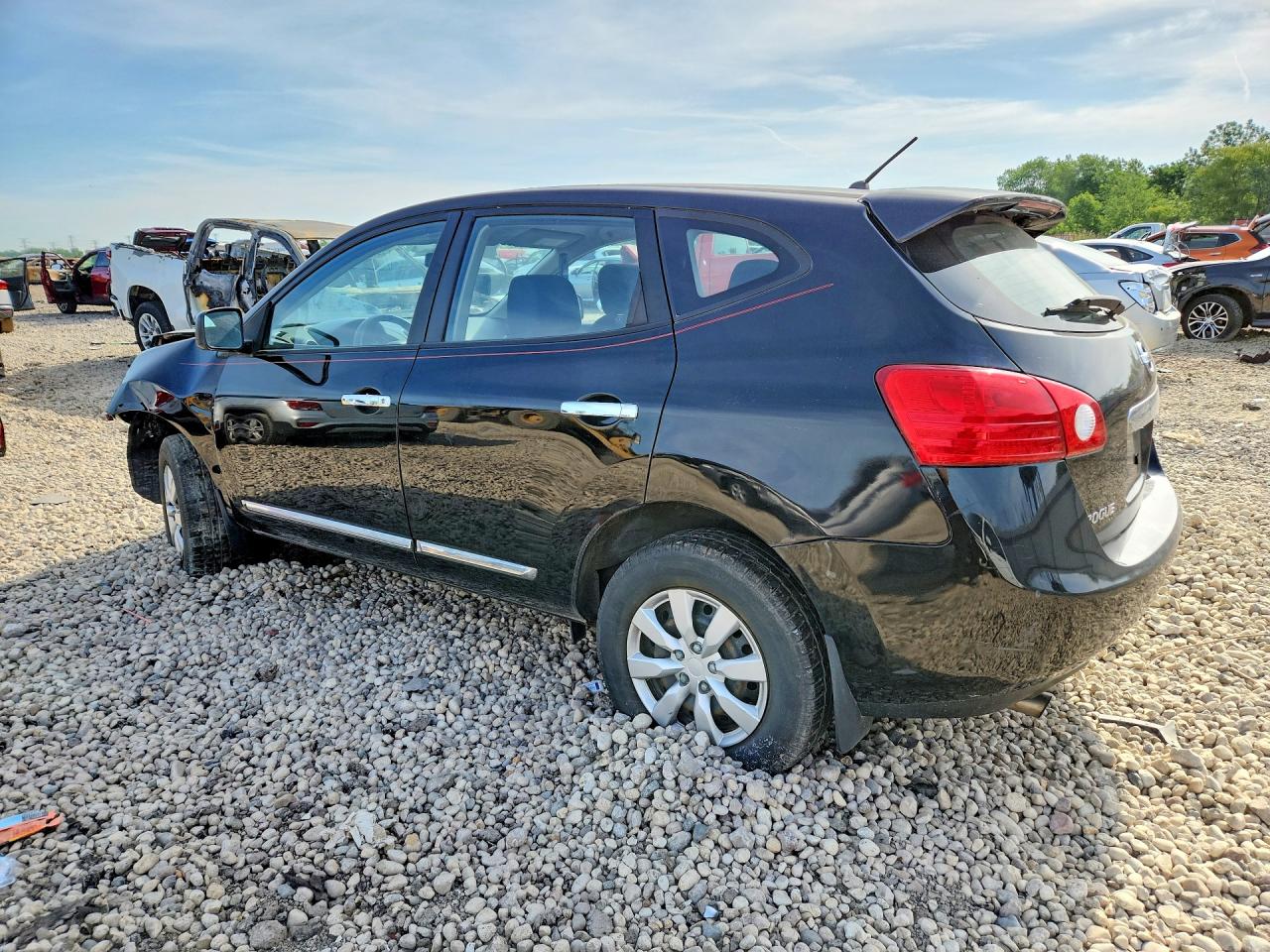 2012 Nissan Rogue S Black vin: JN8AS5MVXCW714032