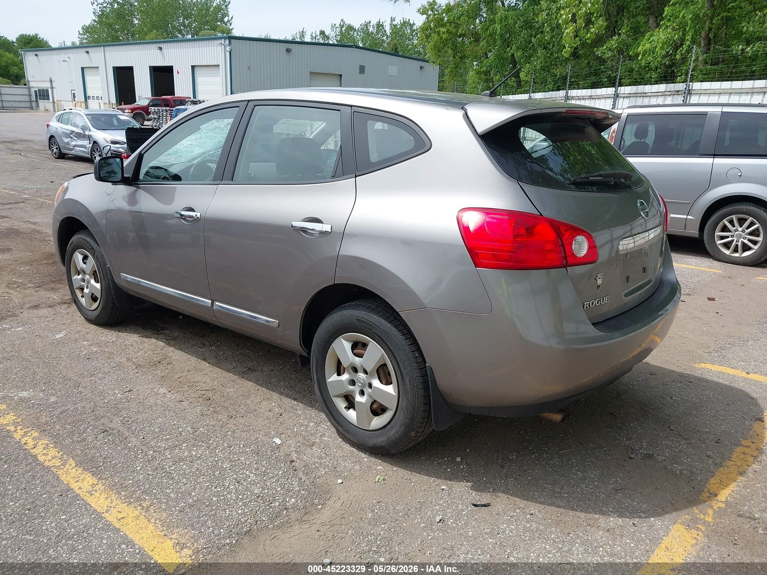 2012 Nissan Rogue S Gray vin: JN8AS5MVXCW714306