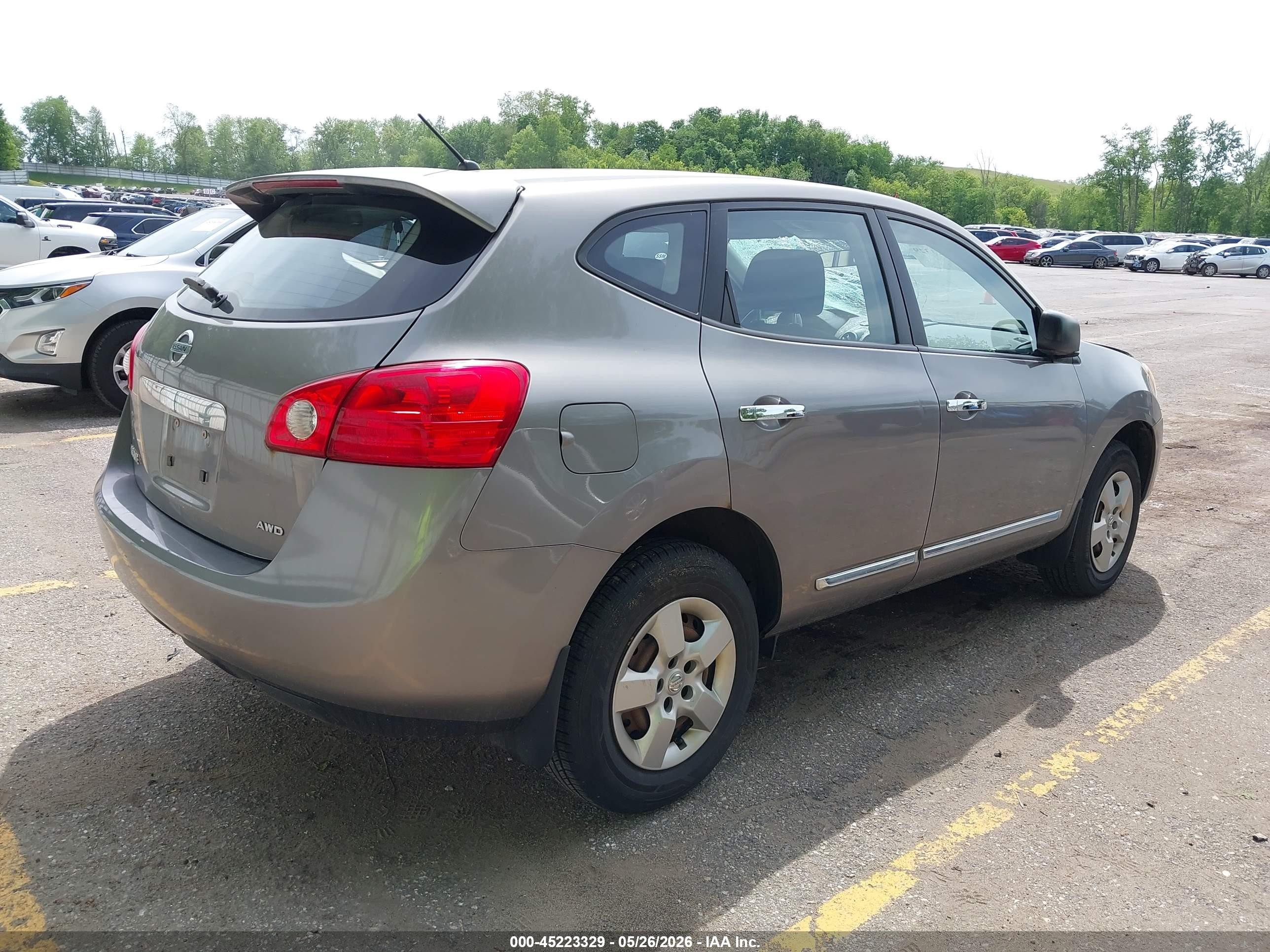 2012 Nissan Rogue S Gray vin: JN8AS5MVXCW714306