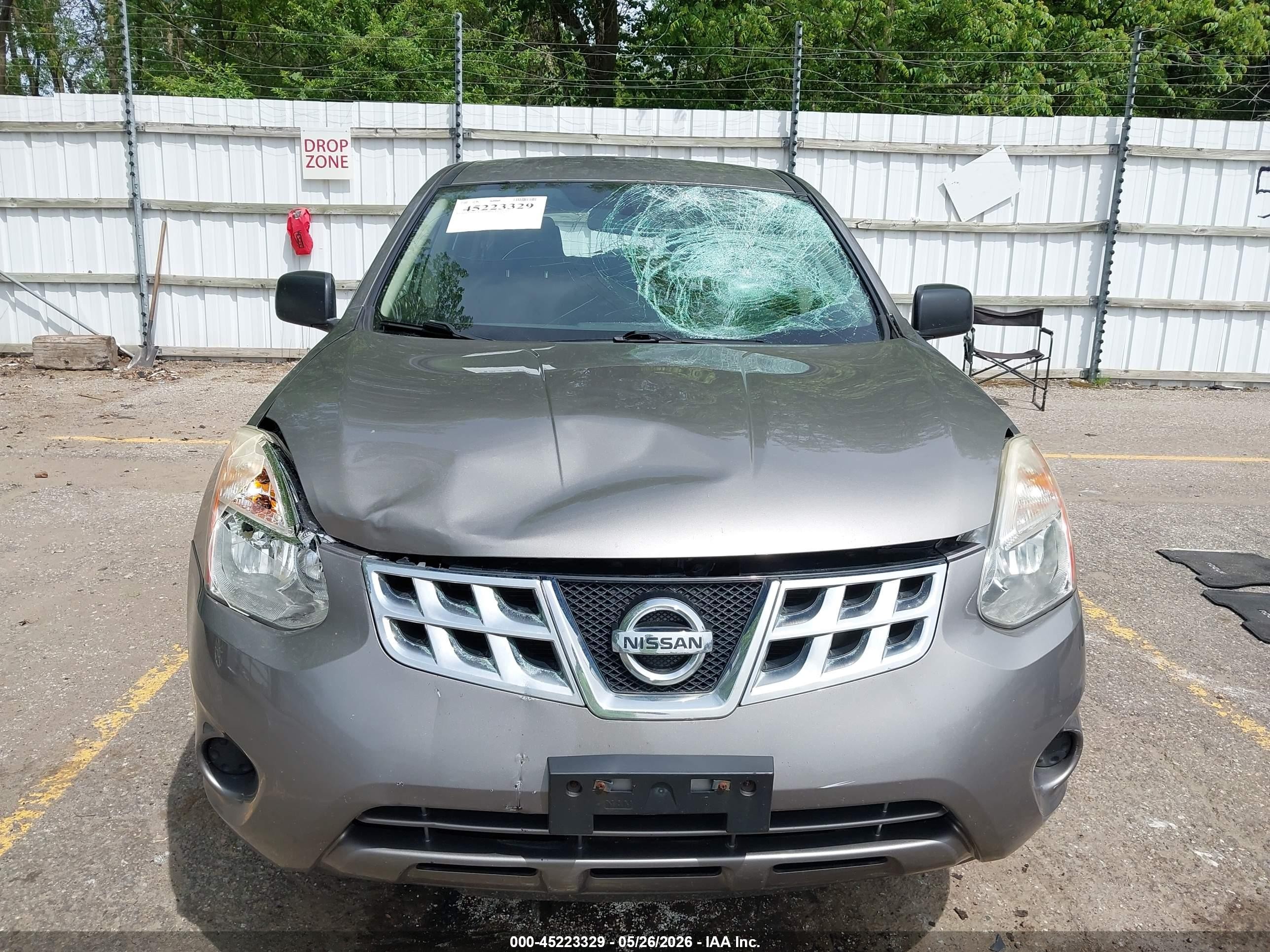 2012 Nissan Rogue S Gray vin: JN8AS5MVXCW714306