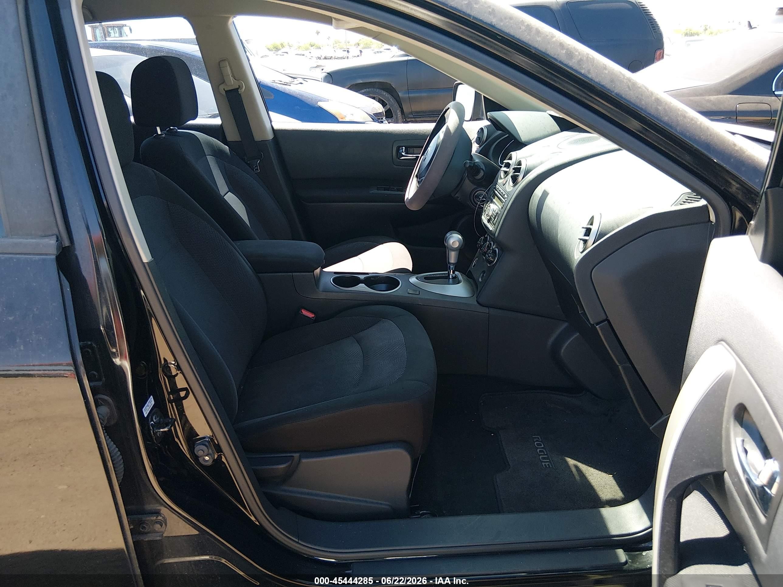 2013 Nissan Rogue S Black vin: JN8AS5MVXDW106576