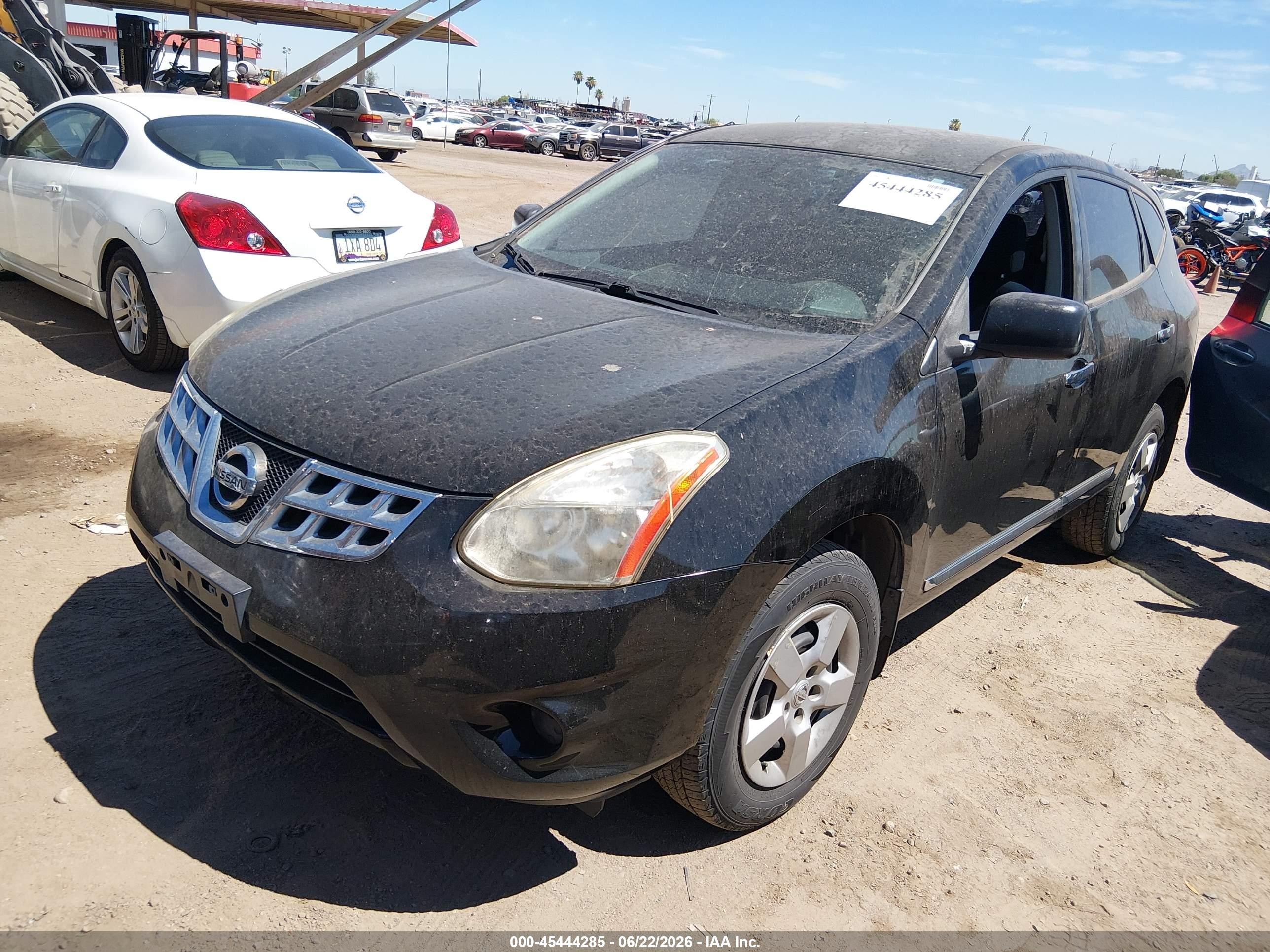 2013 Nissan Rogue S Black vin: JN8AS5MVXDW106576