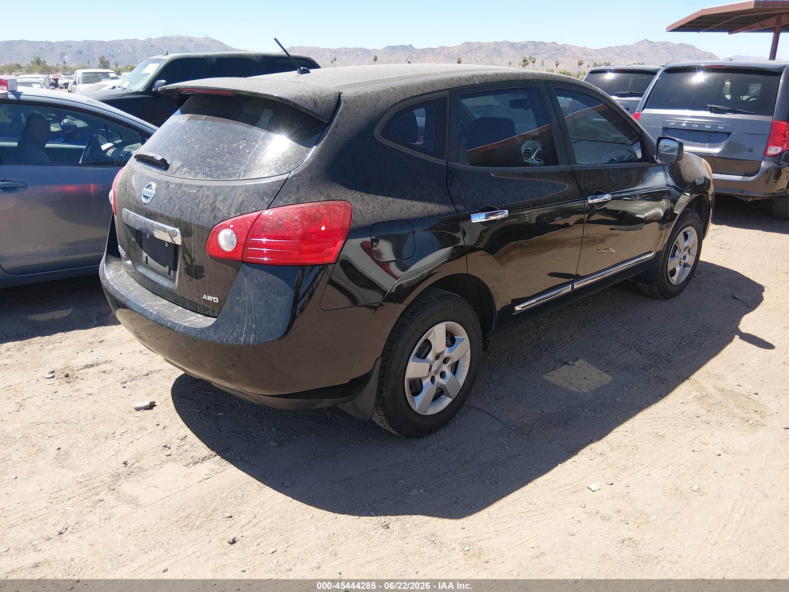 2013 Nissan Rogue S Black vin: JN8AS5MVXDW106576
