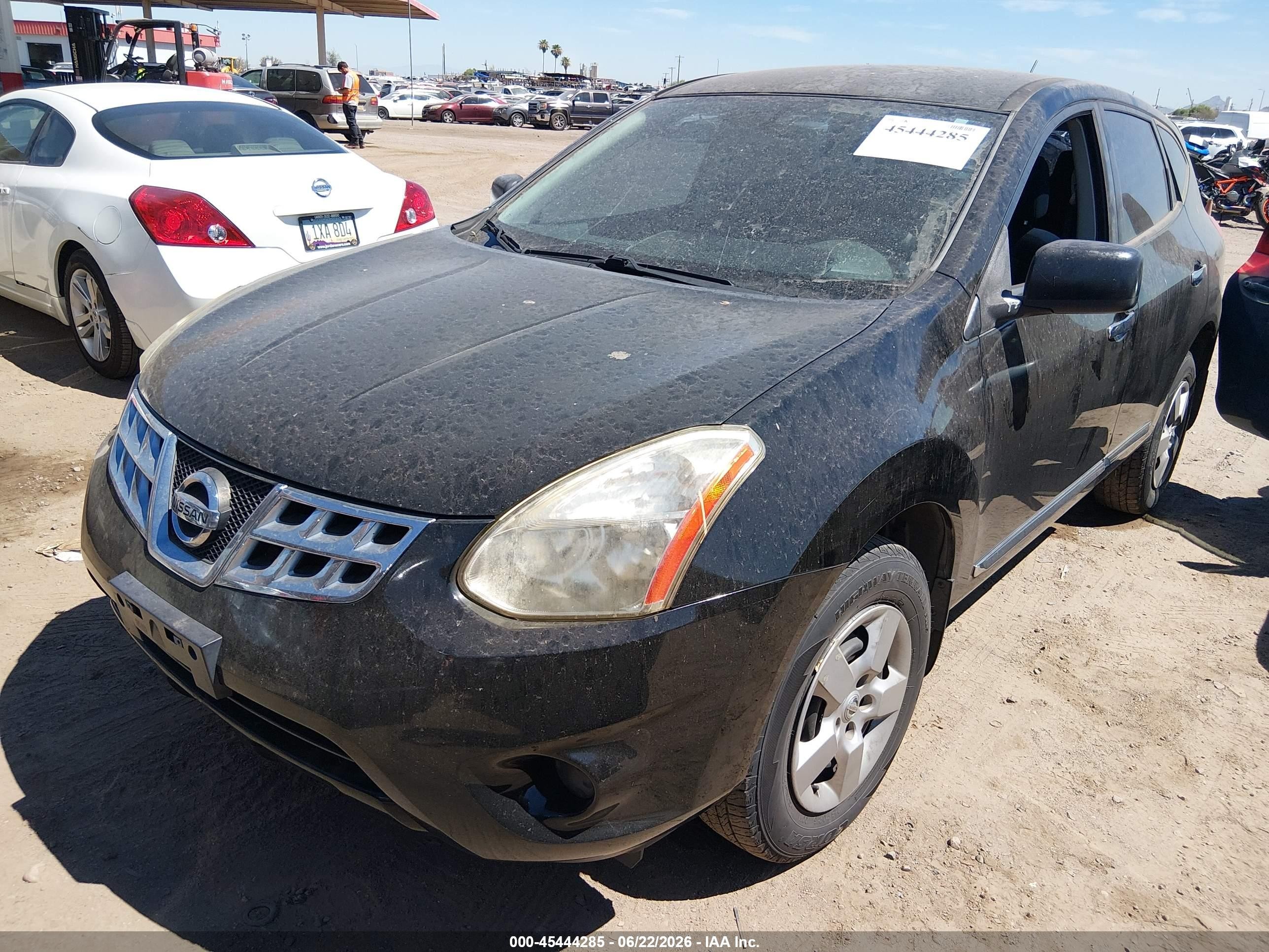 2013 Nissan Rogue S Black vin: JN8AS5MVXDW106576