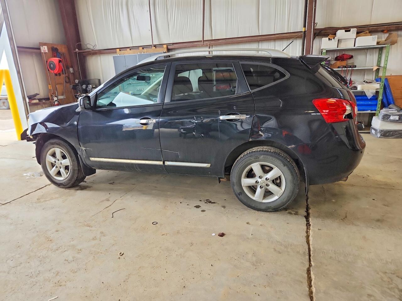 2013 Nissan Rogue S Black vin: JN8AS5MVXDW112636