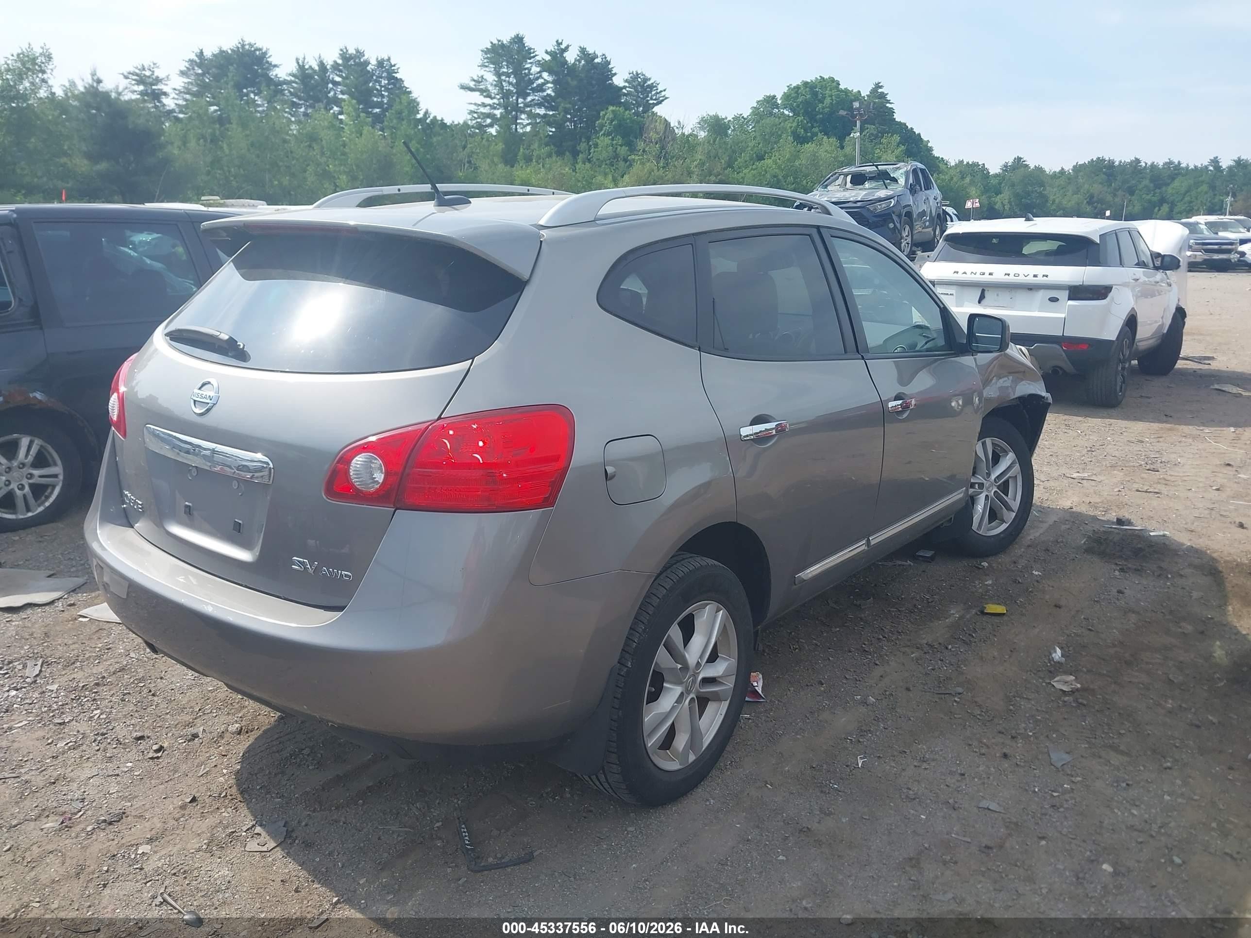 2013 Nissan Rogue Sv Silver vin: JN8AS5MVXDW114970
