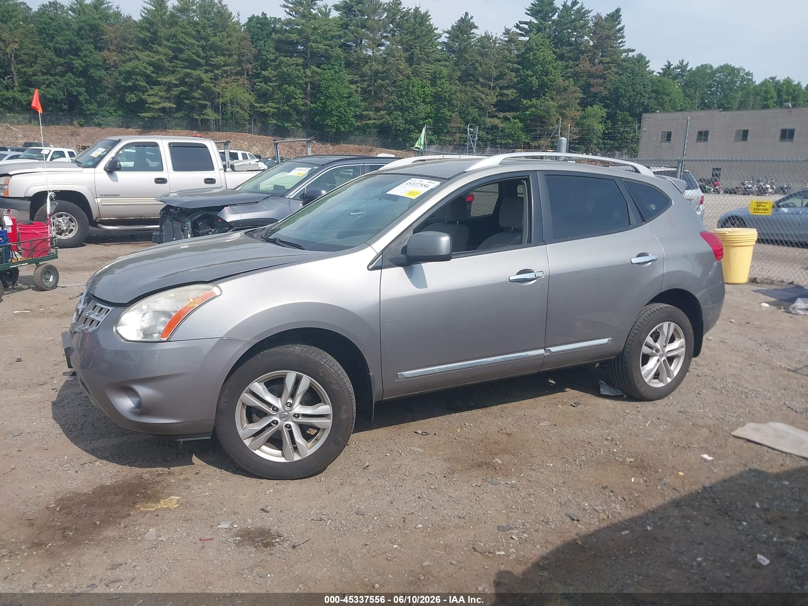 2013 Nissan Rogue Sv Silver vin: JN8AS5MVXDW114970