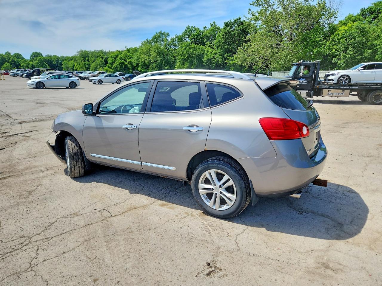 2013 Nissan Rogue S Beige vin: JN8AS5MVXDW115777