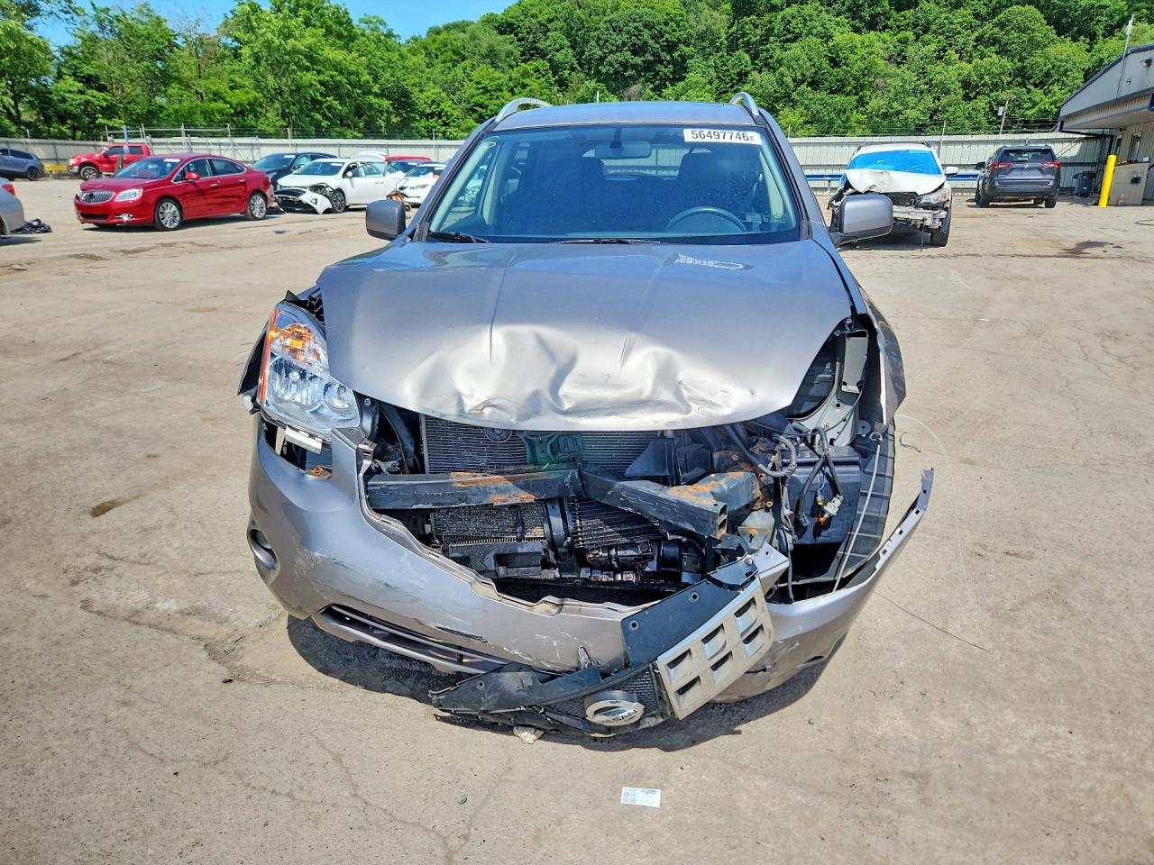 2013 Nissan Rogue S Beige vin: JN8AS5MVXDW115777
