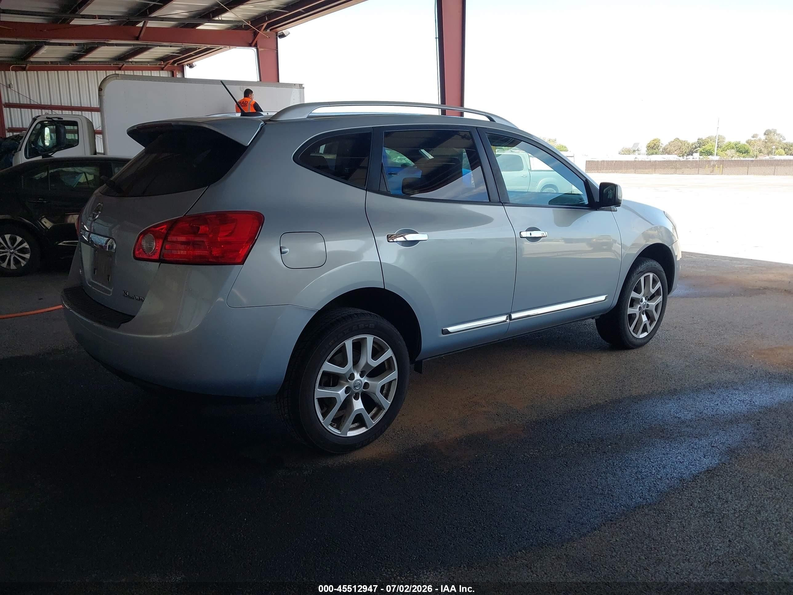 2013 Nissan Rogue Sv W/sl Pkg Light Blue vin: JN8AS5MVXDW124236