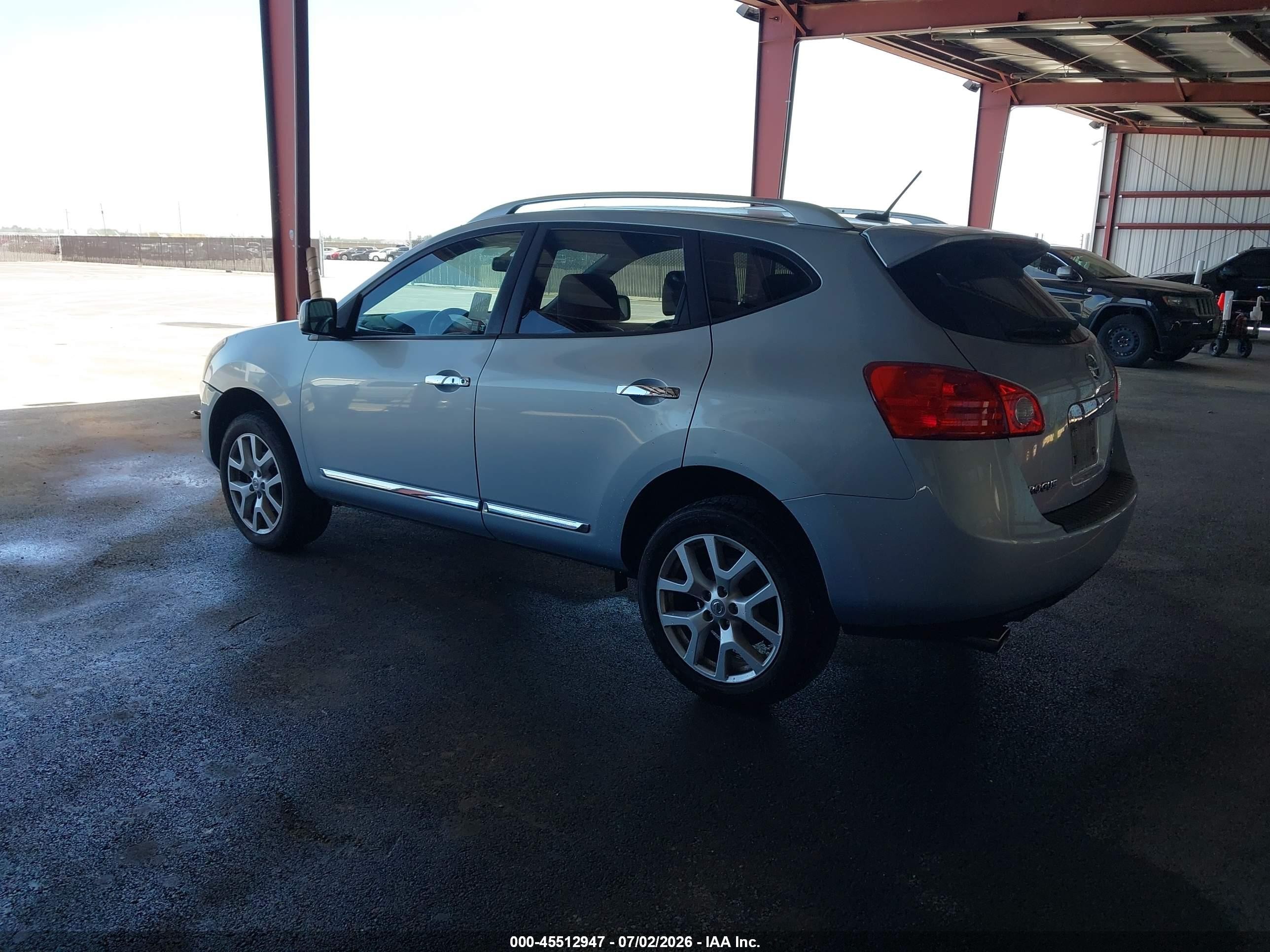 2013 Nissan Rogue Sv W/sl Pkg Light Blue vin: JN8AS5MVXDW124236