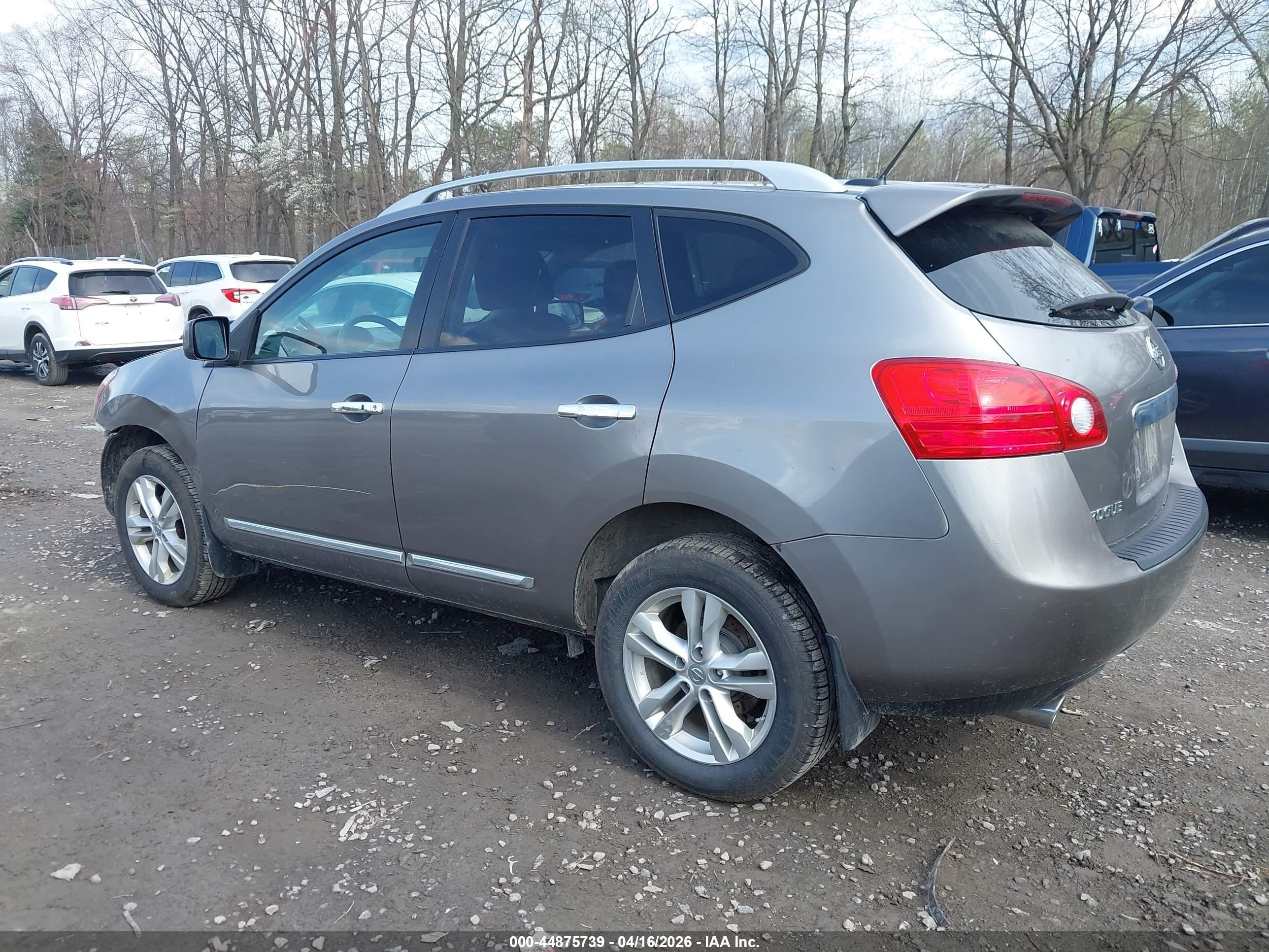 2013 Nissan Rogue Sv Gray vin: JN8AS5MVXDW137178