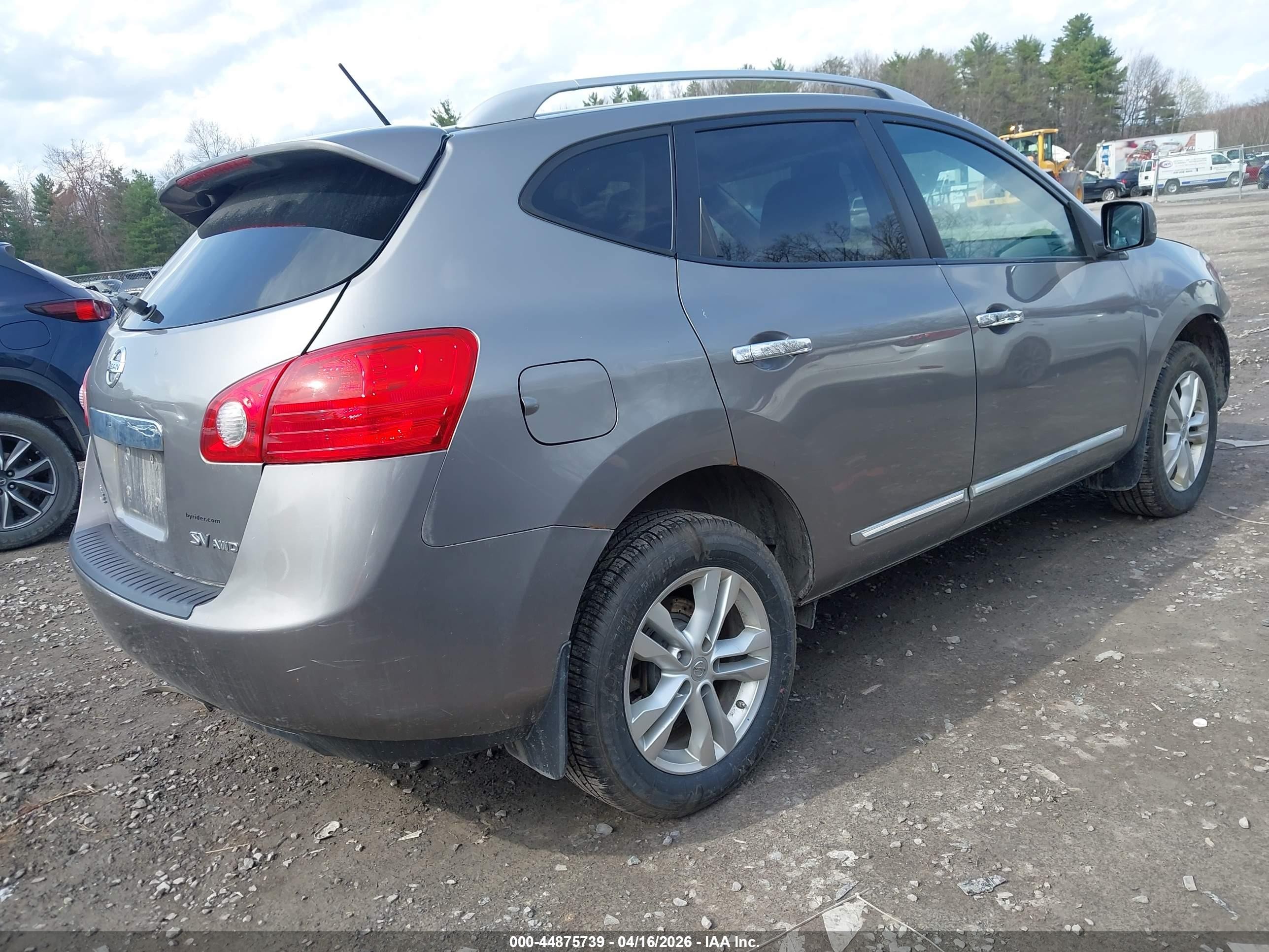 2013 Nissan Rogue Sv Gray vin: JN8AS5MVXDW137178