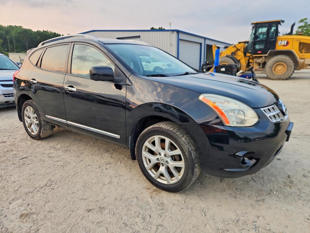 2013 Nissan Rogue S Black vin: JN8AS5MVXDW140081