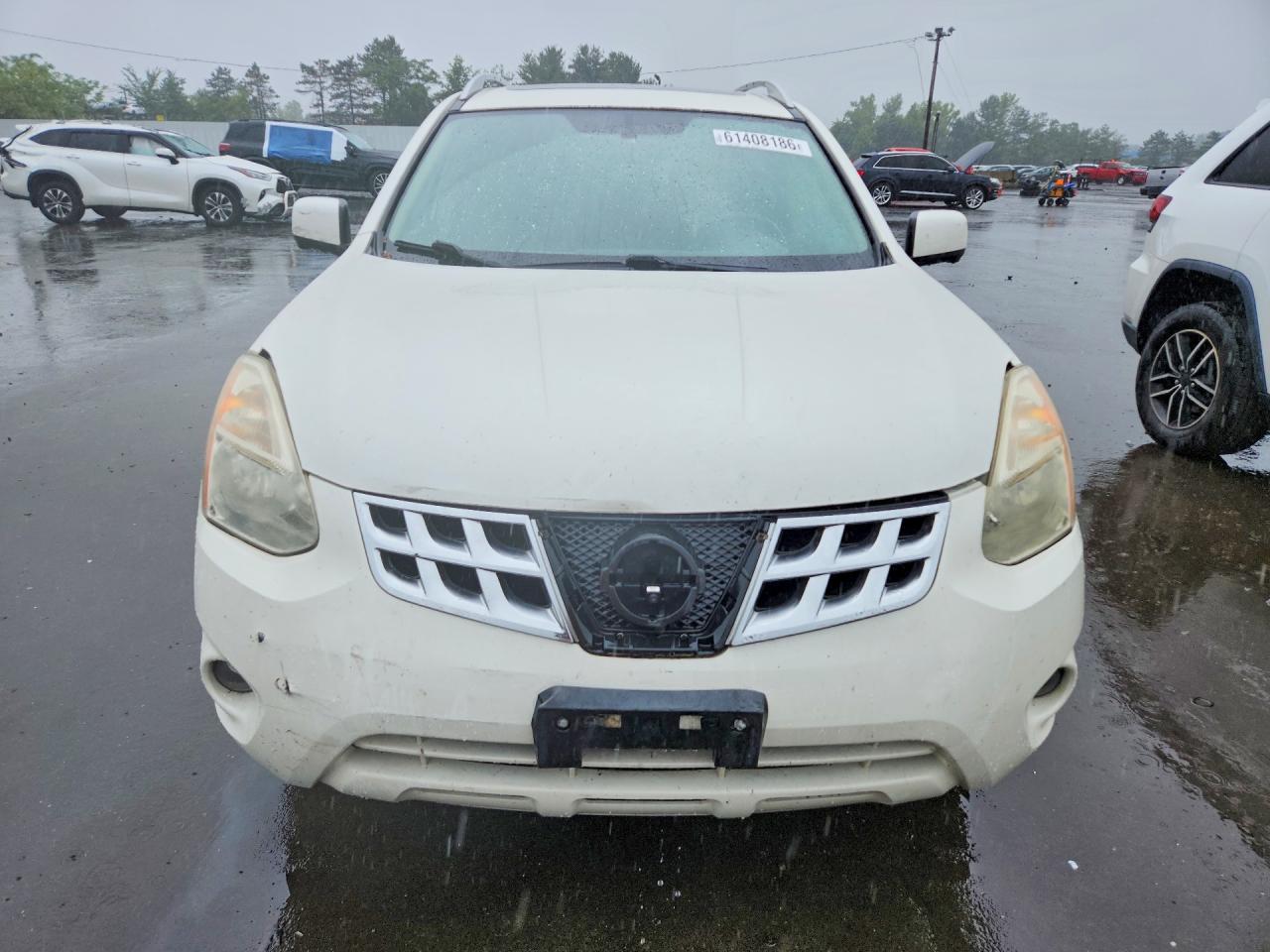 2013 Nissan Rogue S White vin: JN8AS5MVXDW142946