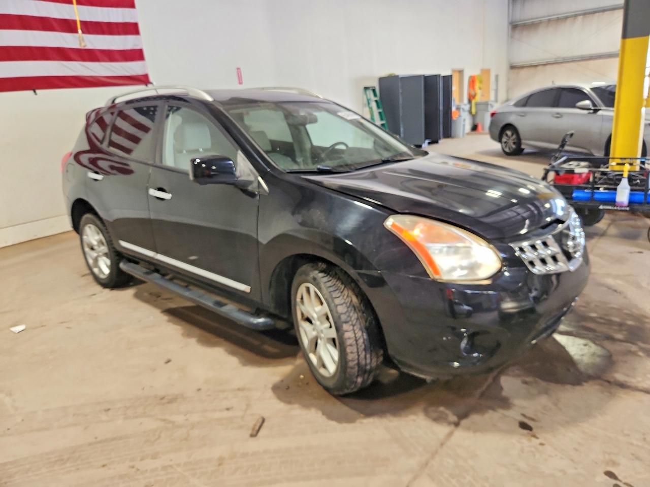 2013 Nissan Rogue S Black vin: JN8AS5MVXDW144356