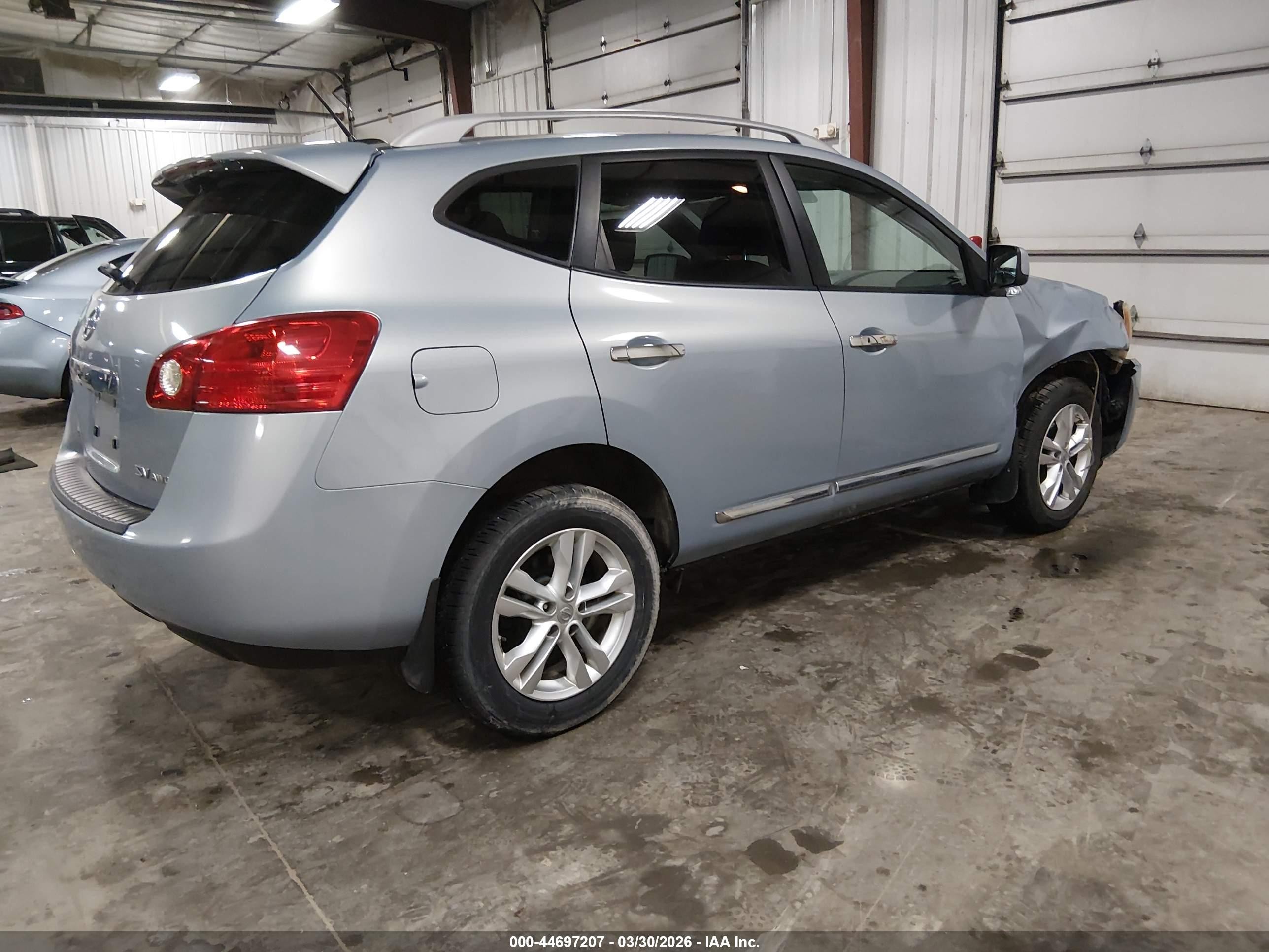 2013 Nissan Rogue Sv Light Blue vin: JN8AS5MVXDW145538