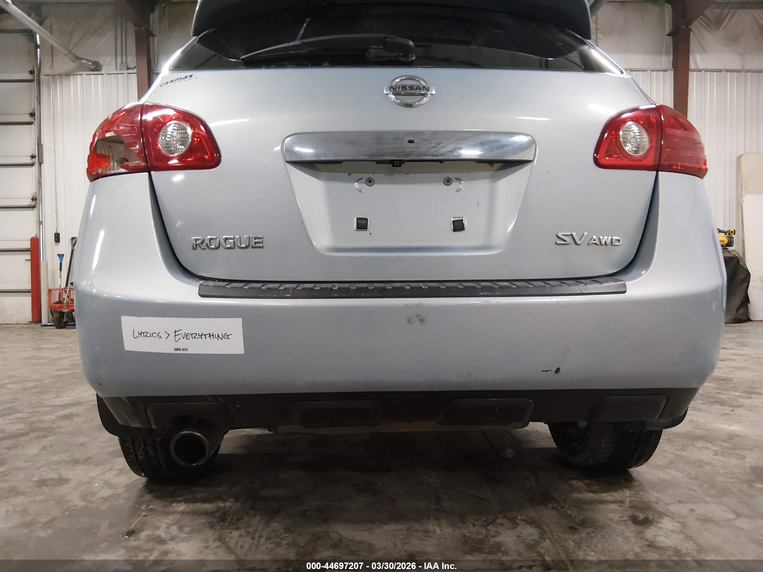 2013 Nissan Rogue Sv Light Blue vin: JN8AS5MVXDW145538