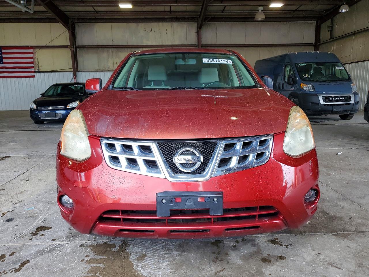 2013 Nissan Rogue S Orange vin: JN8AS5MVXDW148875