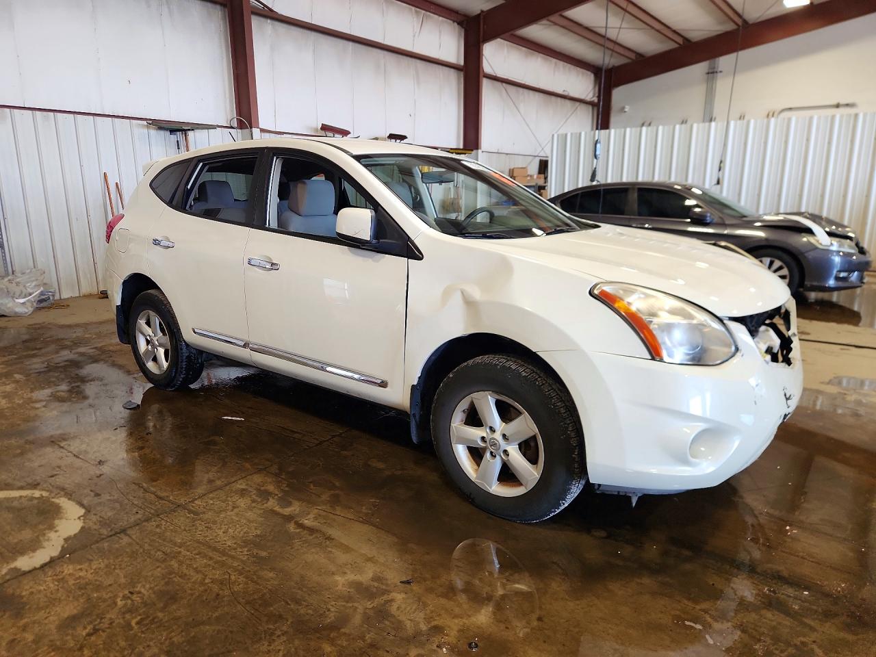 2013 Nissan Rogue S Белый vin: JN8AS5MVXDW151503