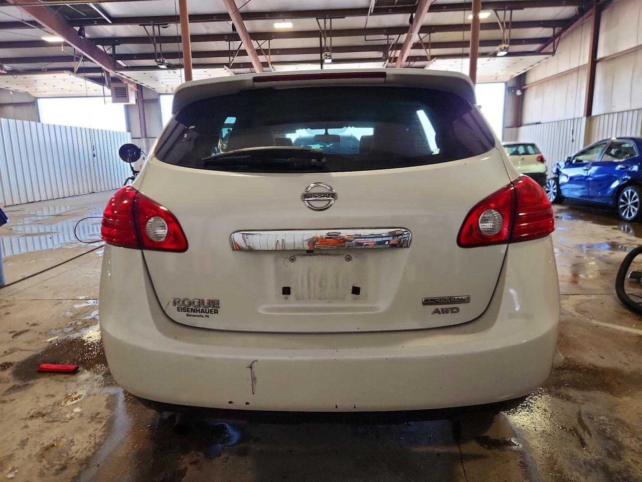 2013 Nissan Rogue S Белый vin: JN8AS5MVXDW151503