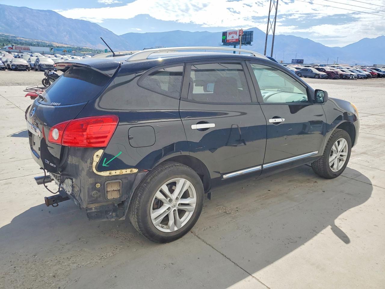 2013 Nissan Rogue S Black vin: JN8AS5MVXDW600646