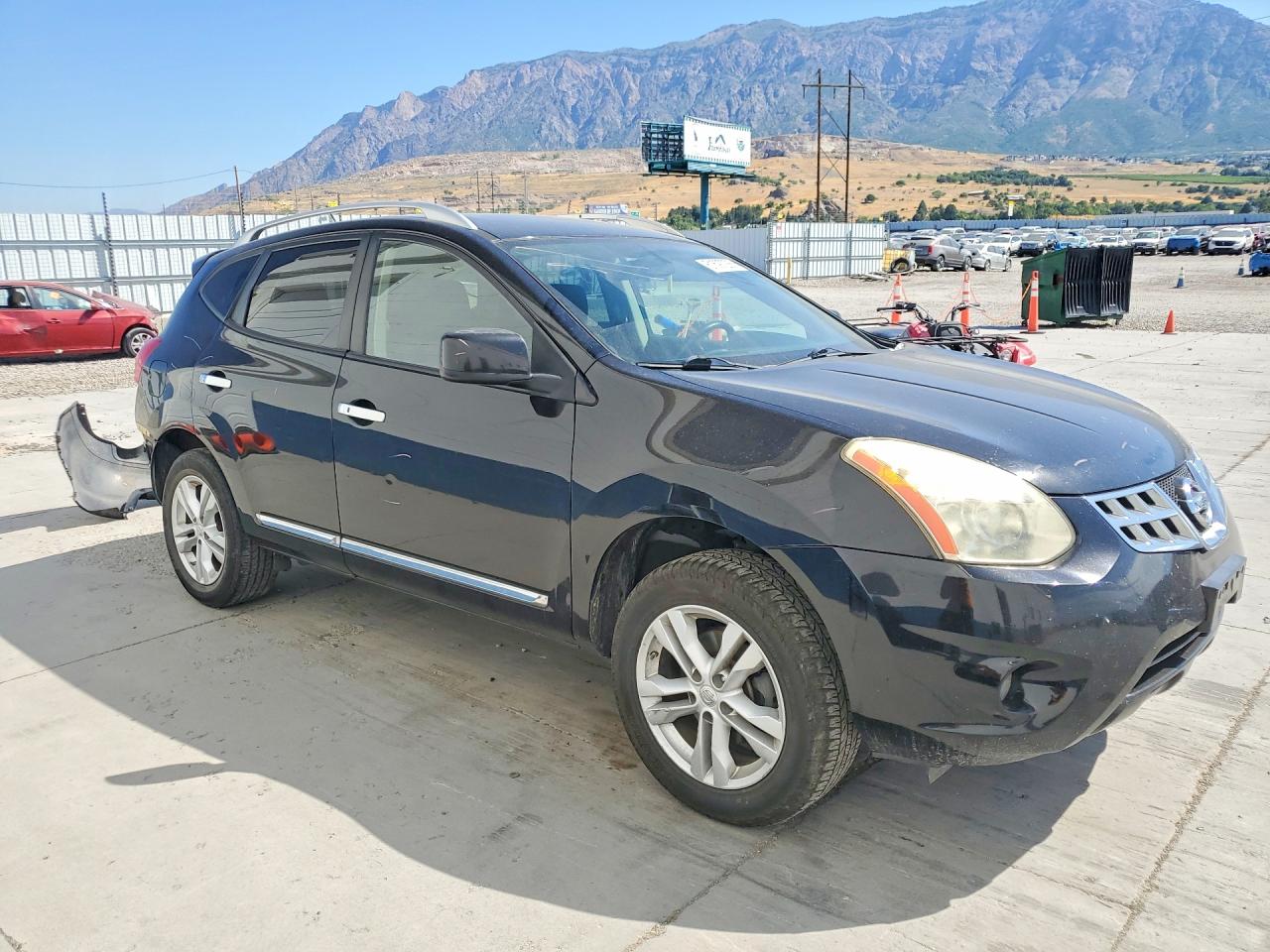 2013 Nissan Rogue S Black vin: JN8AS5MVXDW600646